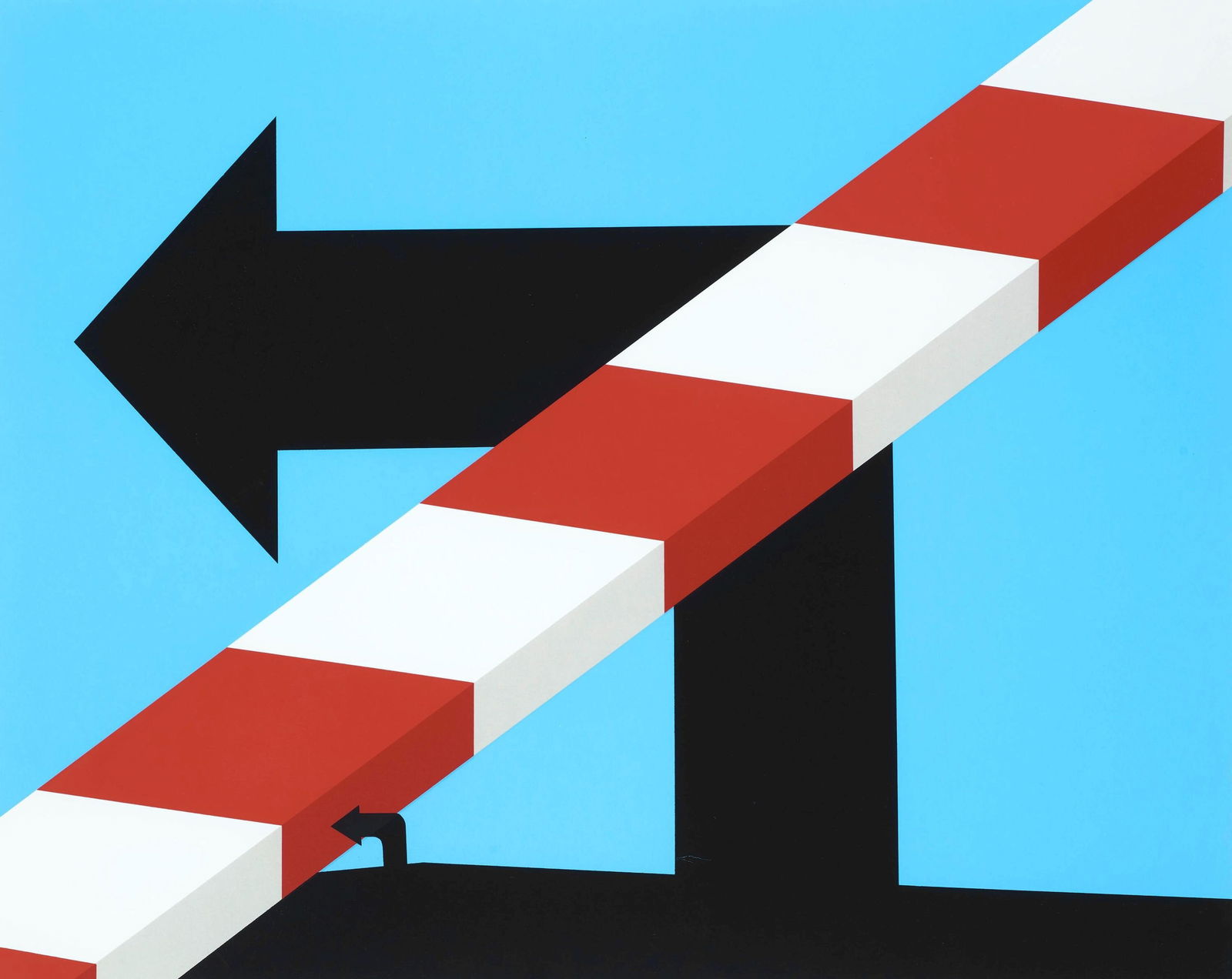 Allan D'Arcangelo, U.S. Highway #1, Signed, Limited Edition Silkscreen (1 of 4)