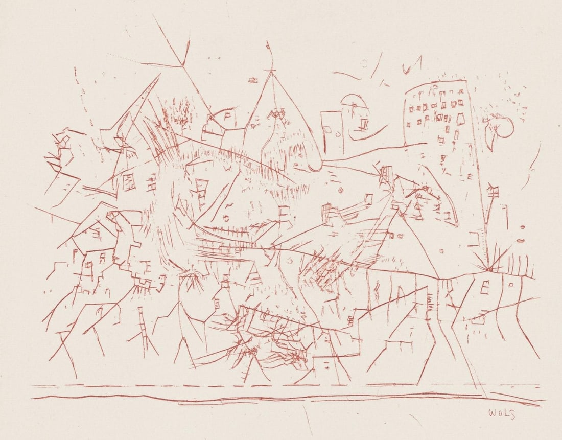 Wols, Composition, Feuilles eparses, Limited Edition Etching (1 of 4)