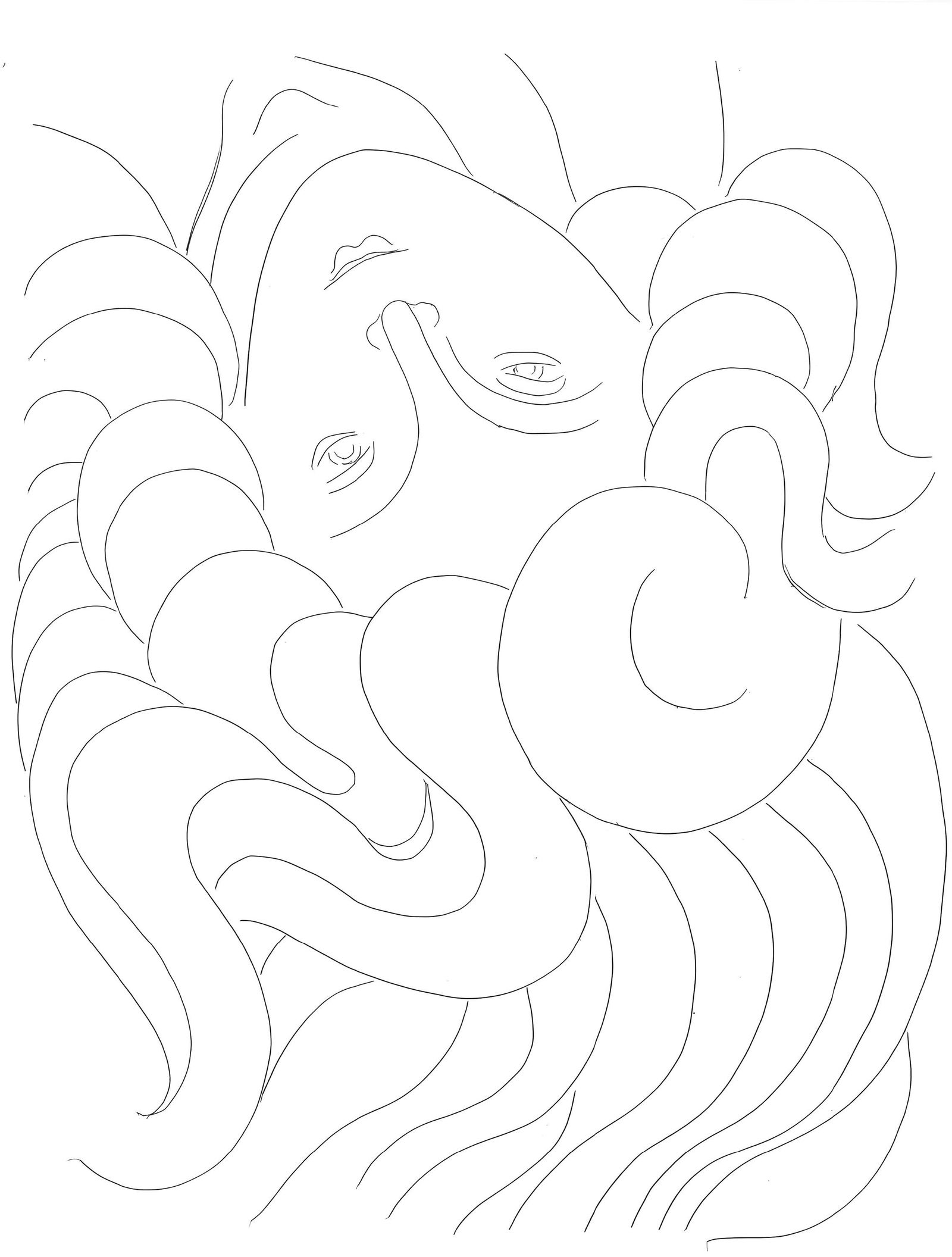 Henri Matisse, Le Phenix, Poesies de Stephane Mallarme, Limited Edition Lithograph: Lithograph on velin papier bouffant des Papeteries de Casteljaloux paper. Paper Size: 11.02 x 8.46 inches. Inscription: Unsigned and unnumbered, as issued. Condition: Very good/excellent, consistent