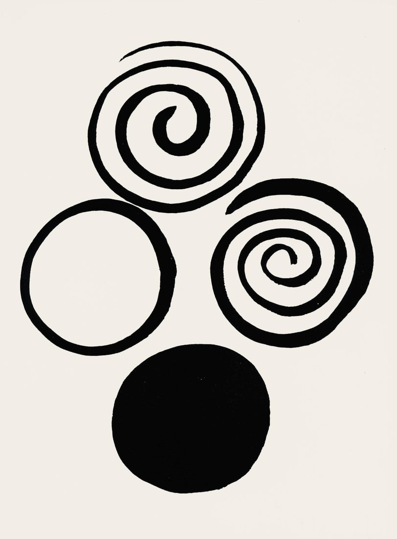Alexander Calder, Composition, Calder, Musee National d'Art Moderne, Limited Edition Lithograph (1 of 4)