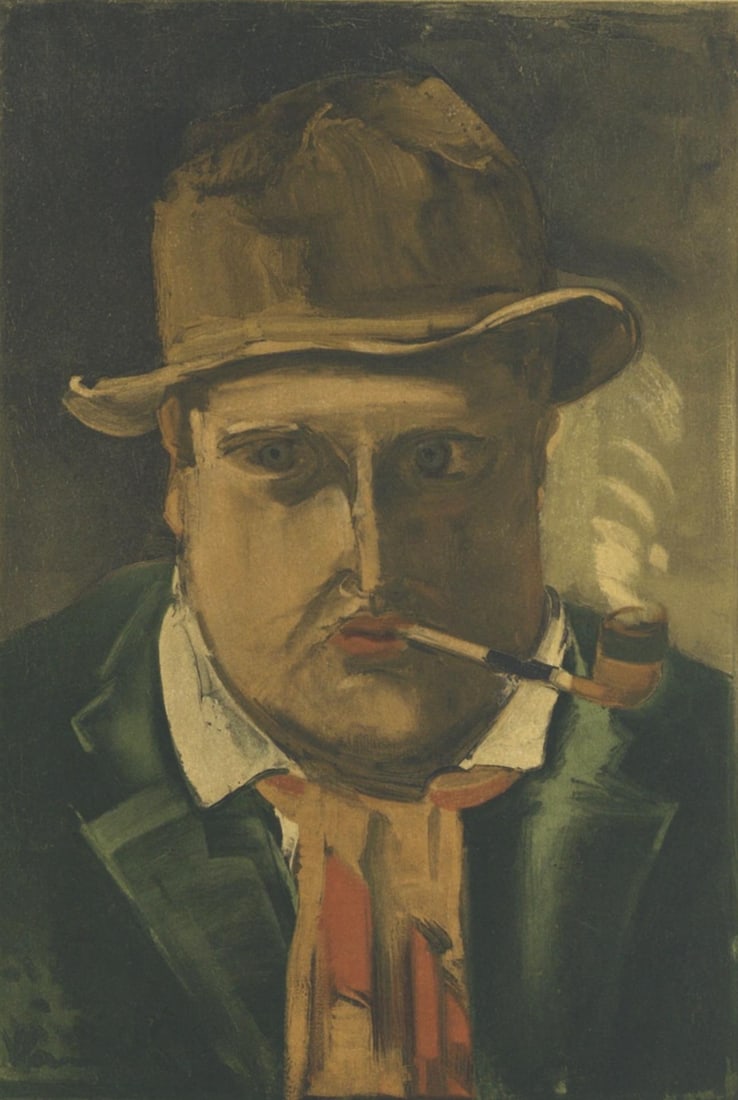 Maurice de Vlaminck, Portrait de l'Artiste, Vlaminck, Signed, Limited Edition Lithograph (1 of 4)