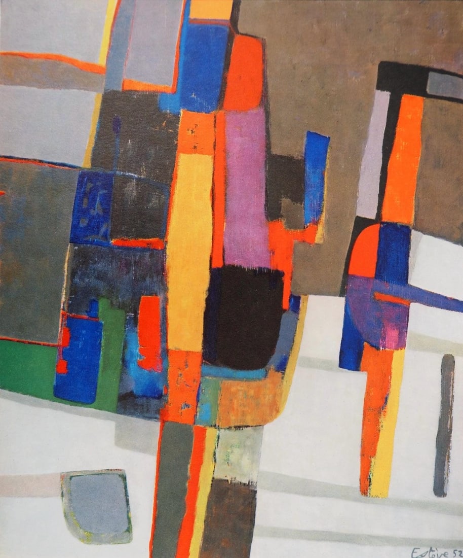 Maurice Esteve, Snow, from Painters of Today, Limited Edition Heliogravure, 1961 (1 of 4)