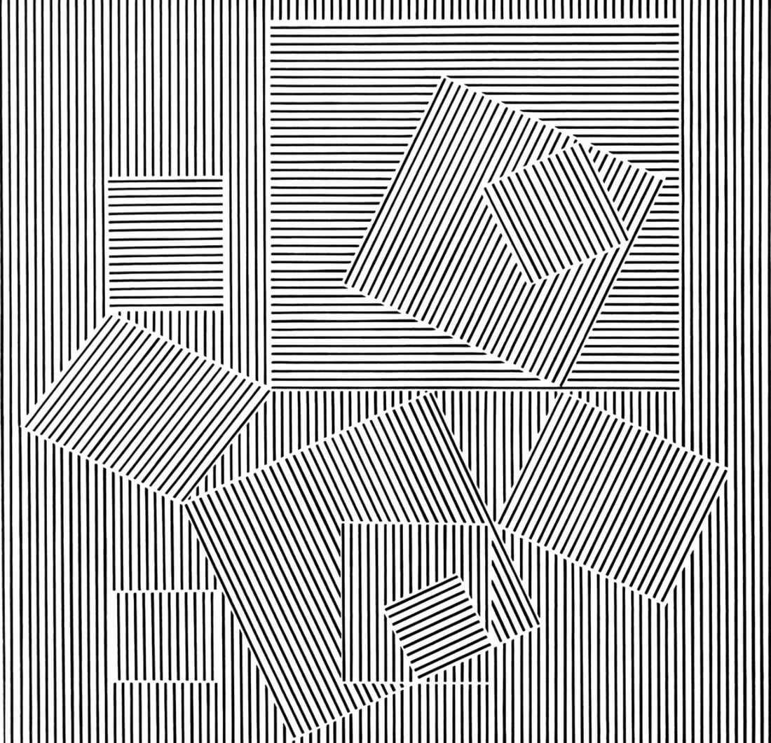 Victor Vasarely, Composition, Ondulatoires, Limited Edition Heliogravure: Heliogravure on 280 gm M2 gloss paper. Paper Size: 11.61 x 9.25 inches. Excellent condition. Notes: From the folio, Ondulatoires, 1973. Published and printed by Editions du Griffon, Neuchatel, Switzer