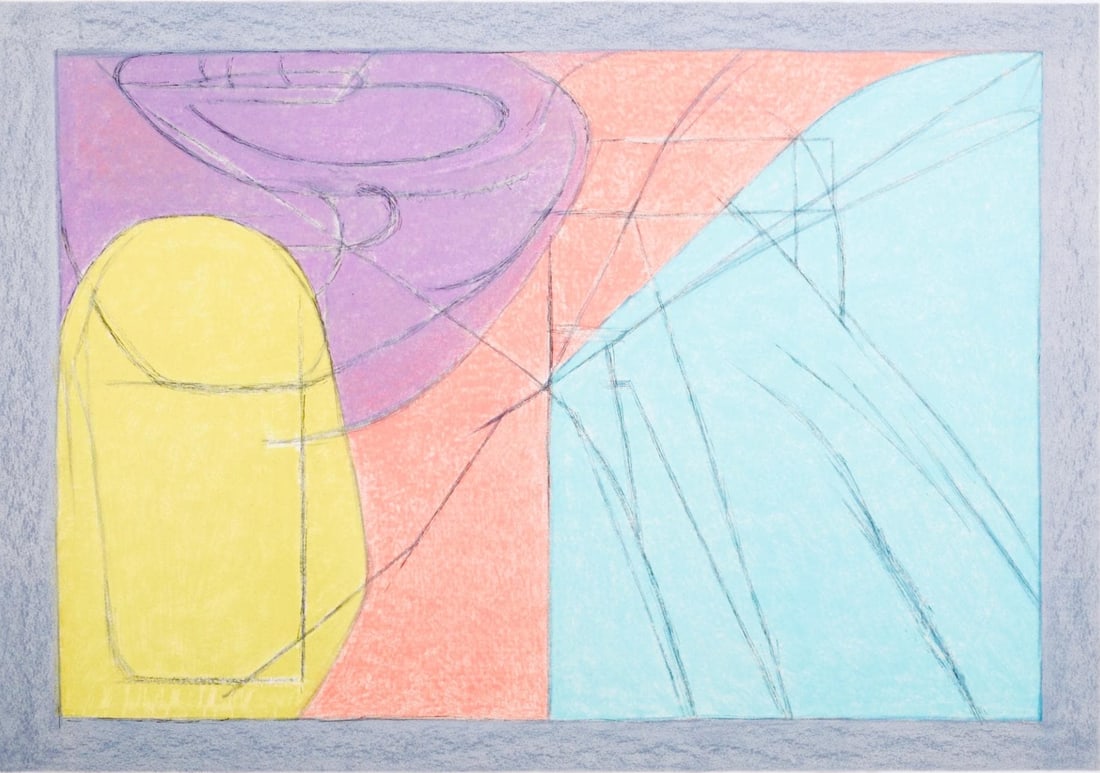 Jacques Villon, Composition (Ginestet/Pouillon 65-72), Jacques Villon, Huit lithographies, Limited (1 of 4)
