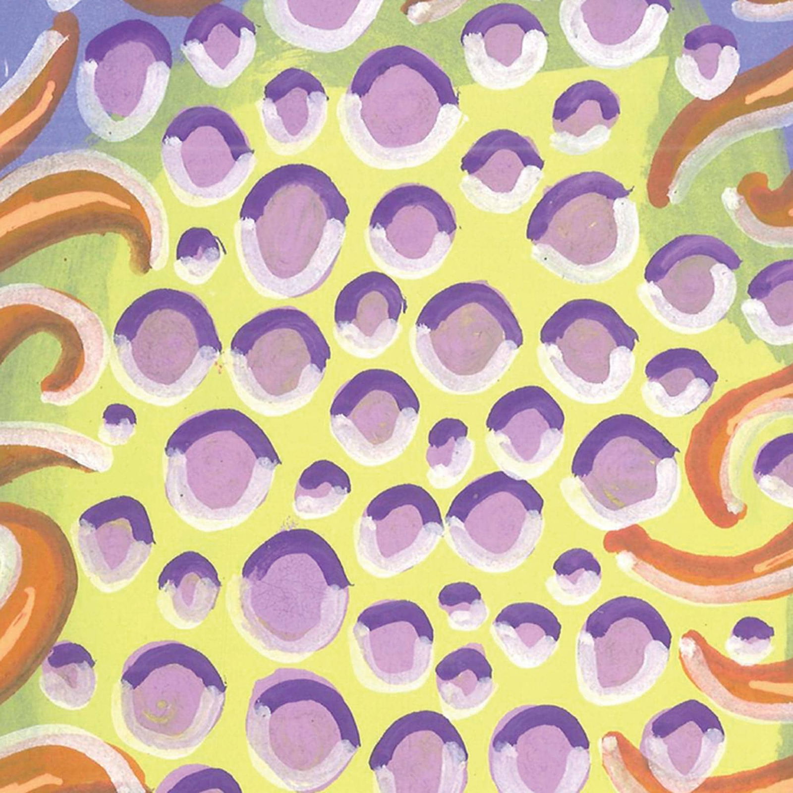 Orange Drops with Diamond Dots - 4