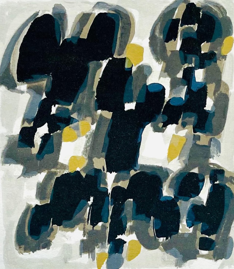 Raoul Ubac, Composition, Derriere le miroir, Limited Edition Lithograph (1 of 4)