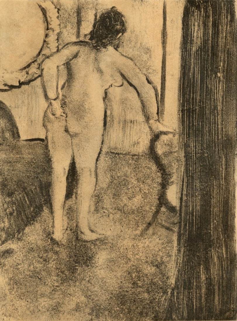 Edgar Degas, Nu debout, E. Degas Monotypes, Limited Edition Monotype (1 of 4)