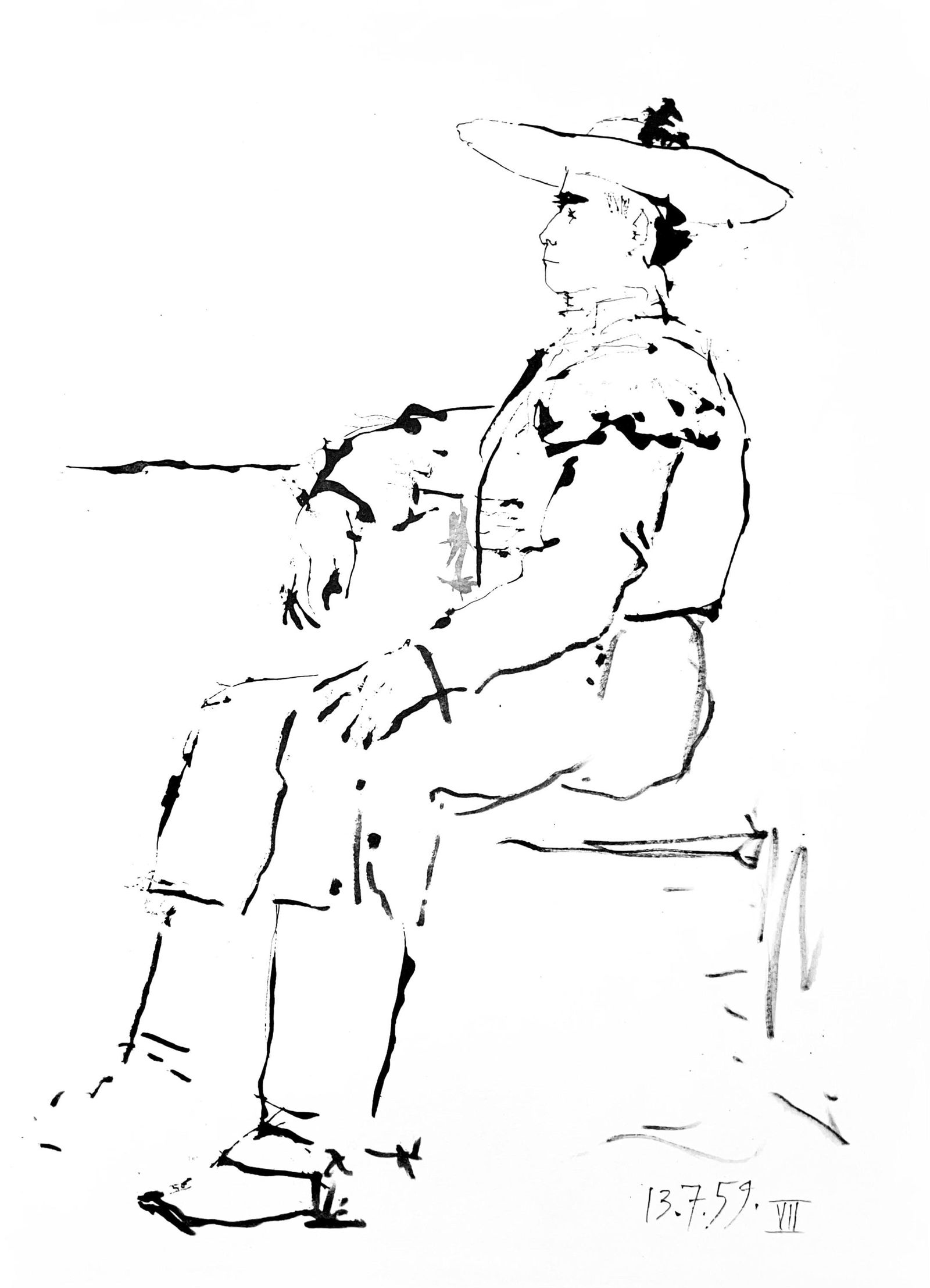 Pablo Picasso, Composition (Bloch 1276; Czwiklitzer 23), Toros y Toreros, Limited Edition Lithograph (1 of 4)