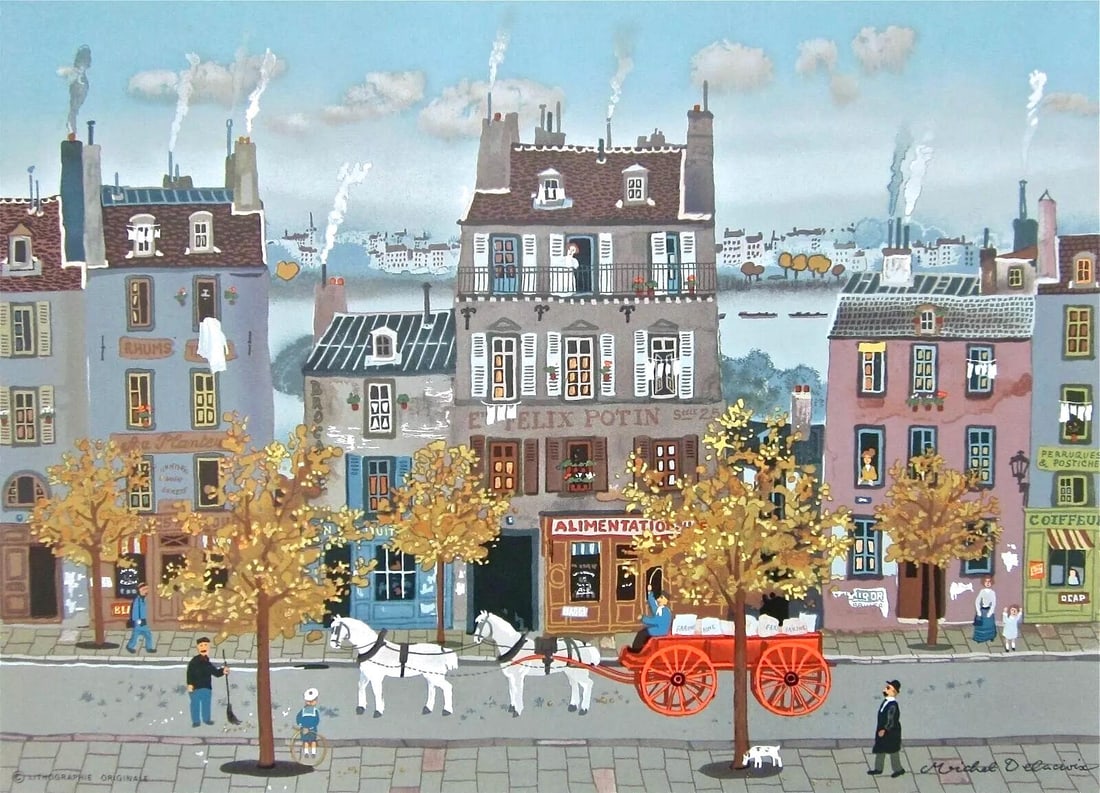 Michel Delacroix, Felix Potin, Limited Edition Lithograph (1 of 4)