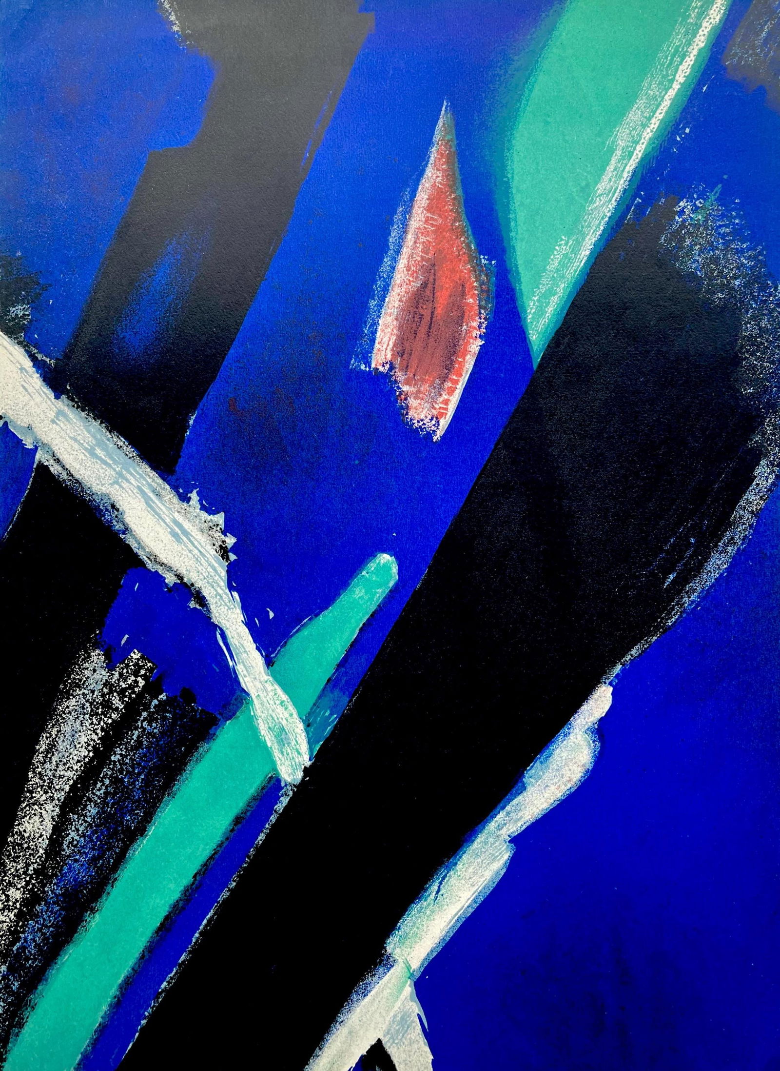 Jean Bazaine, Composition, Derriere le miroir, Limited Edition Lithograph (1 of 4)