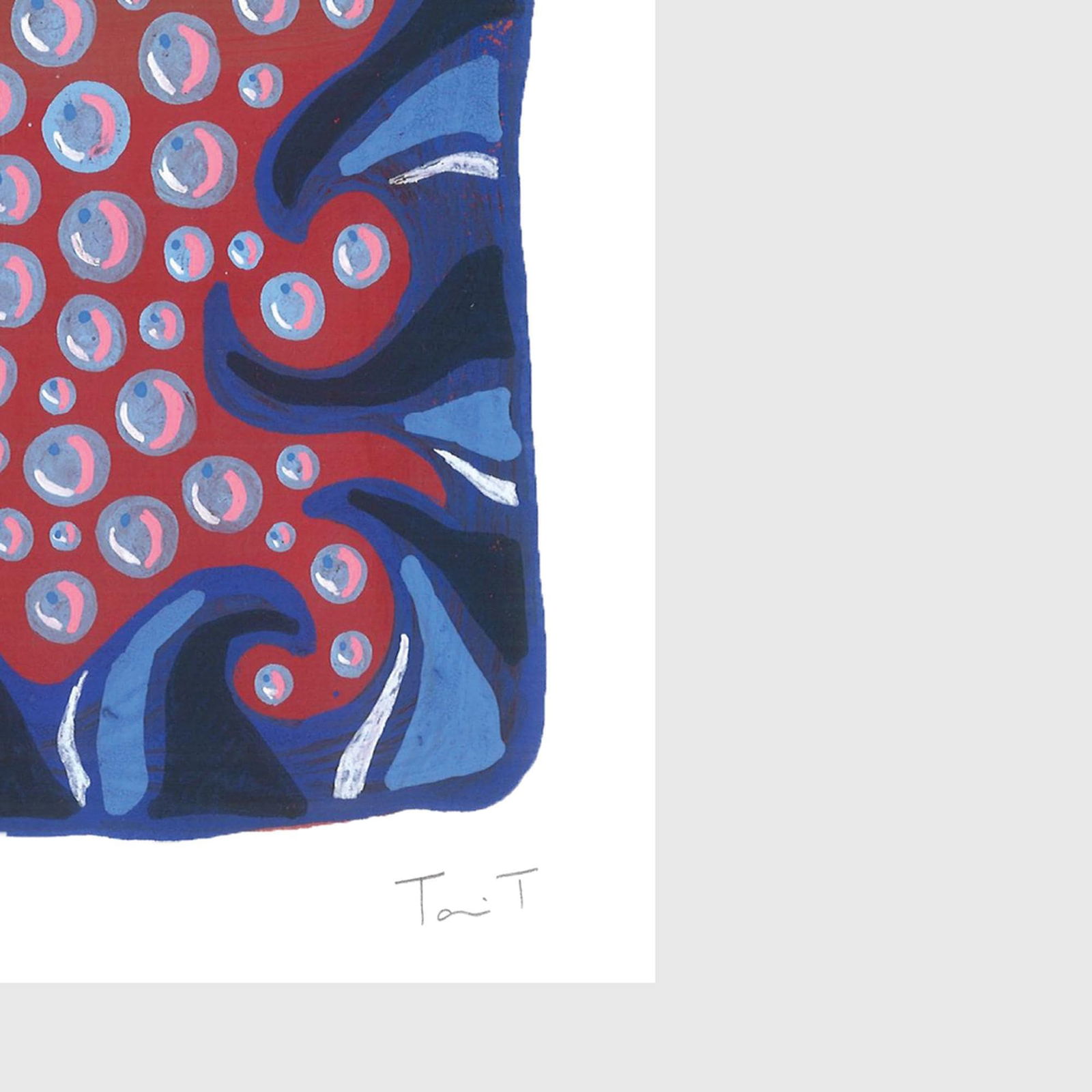 Blue Drops with Blue Dots - 3