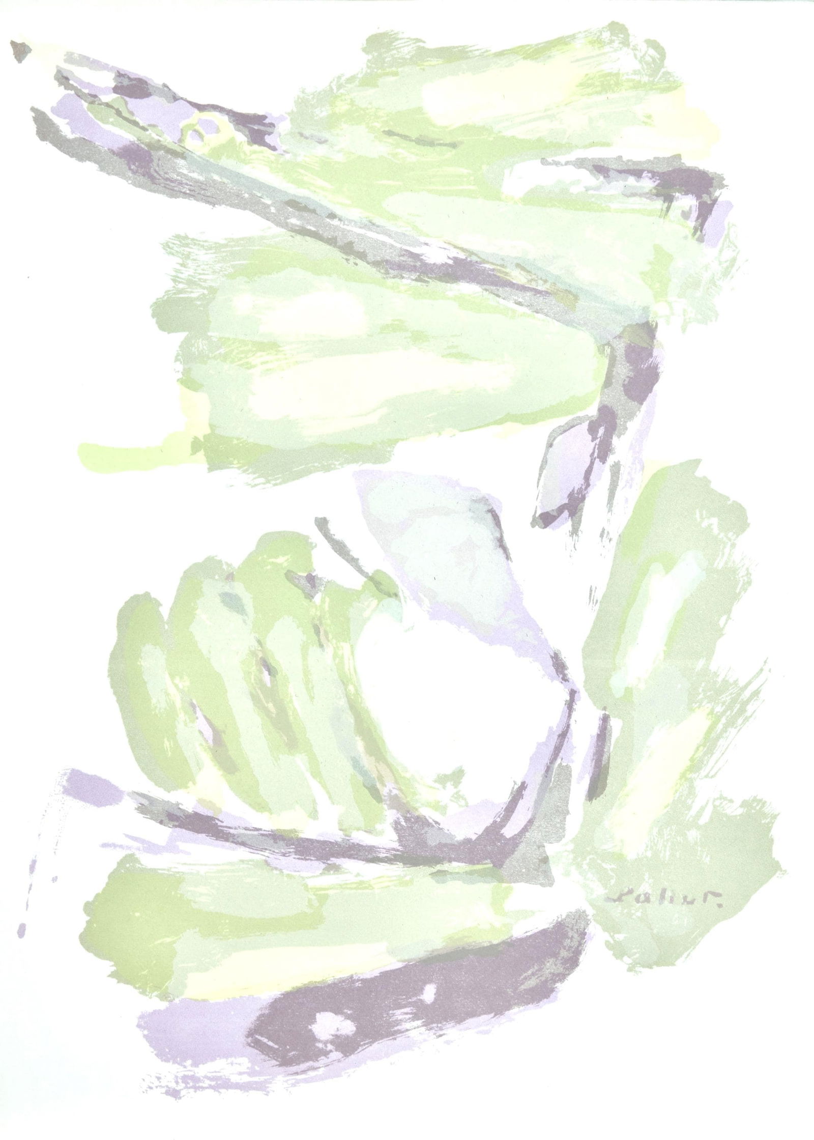 Pierre Pallut, Composition, L'Hommage a Georges Braque, Derriere le miroir, Limited Edition (1 of 4)