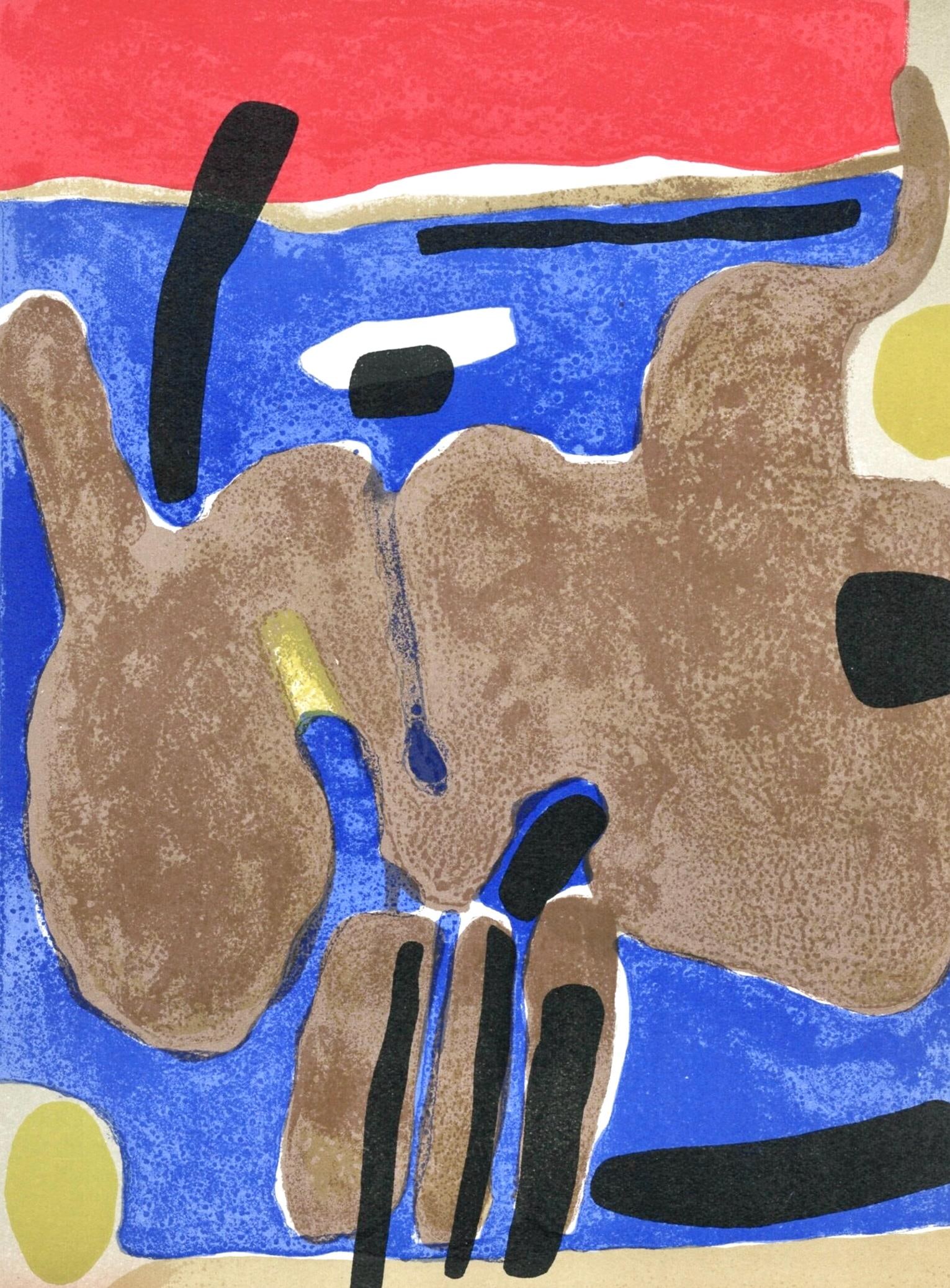 Maurice Esteve, La barque echouee, Prints from the Mourlot Press, Limited Edition Lithograph (1 of 4)