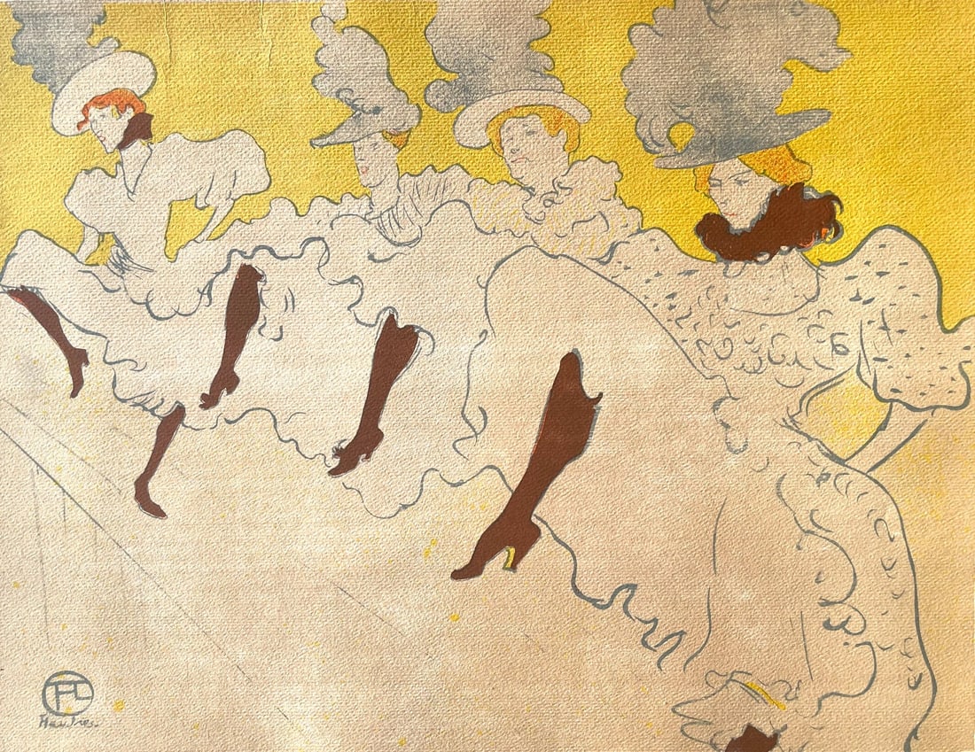 Henri de Toulouse-Lautrec, La Troupe de Mademoiselle Eglantine, TLautrec, Philadelphia Museum of (1 of 4)