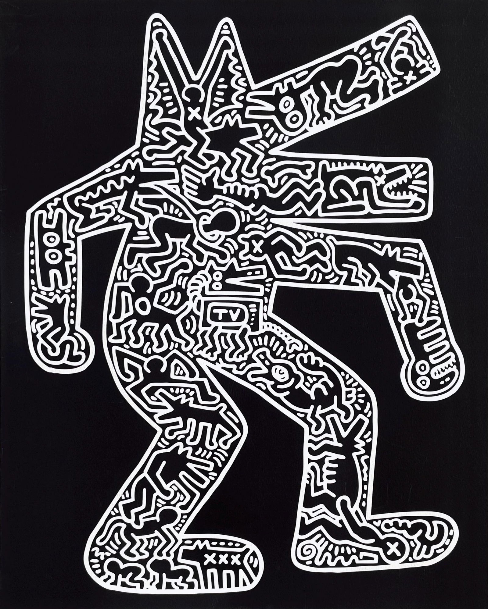 Keith Haring, Dog, Official Edition Silkscreen (1 of 4)