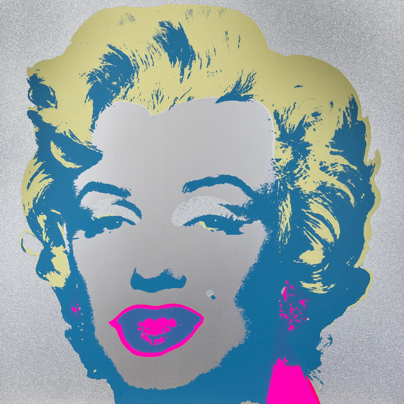 Andy Warhol, Marilyn Monroe, Diamond Dust, No.26, Official Edition, Sunday B. Morning, Silkscreen: Official edition, Andy Warhol, Sunday B. Morning, silkscreen with diamond dust on museum board. Paper Size: 36 x 36 inches. Excellent condition. Inscription: "published by Sunday B. Morning", and "fil