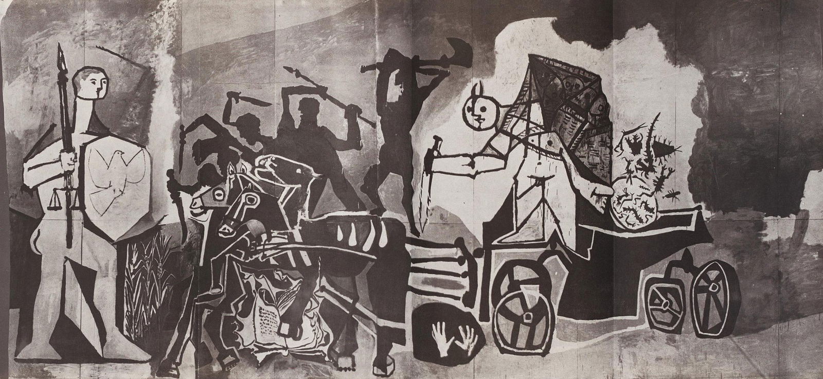 Pablo Picasso, Composition (Cramer 67; Bloch 748; Mourlot 245; Bloch, Books 66), La Guerre et la (1 of 4)
