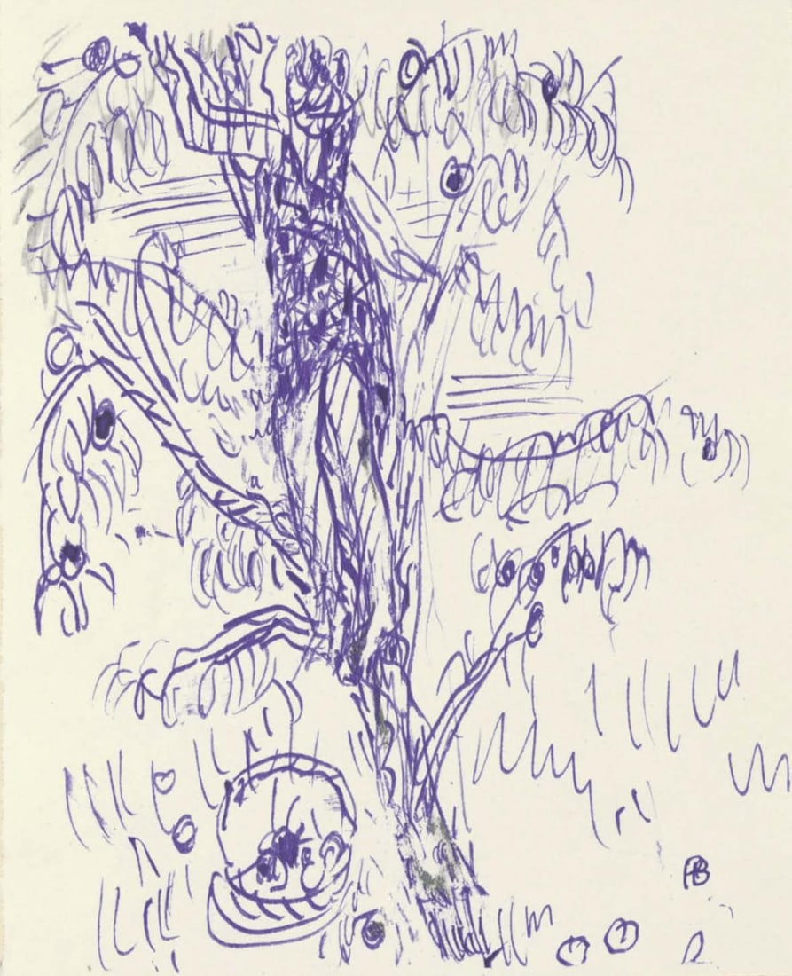 Pierre Bonnard, Composition (Terrasse 54), Pierre Bonnard Correspondences, Limited Edition: Lithograph on velin d'Arches paper, mounted on velin d'Arches supporting sheet, as issued. Inscription: Unsigned and unnumbered. Paper Size: 12 x 8.5 inches. Excellent condition. Notes: From the album