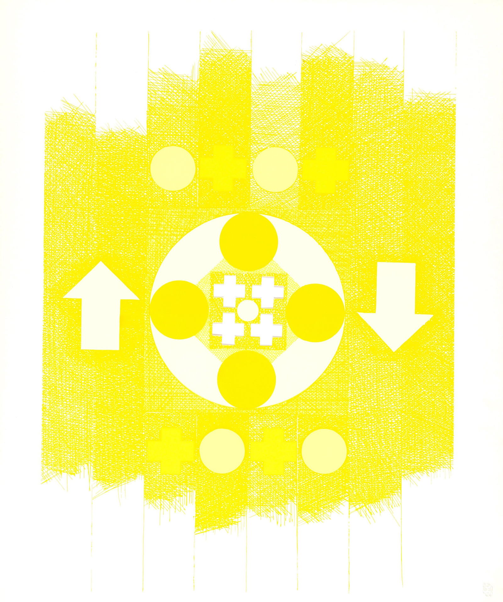 George Earl Ortman, X + X, Ten Works by Ten Painters, Limited Edition Silkscreen (1 of 4)