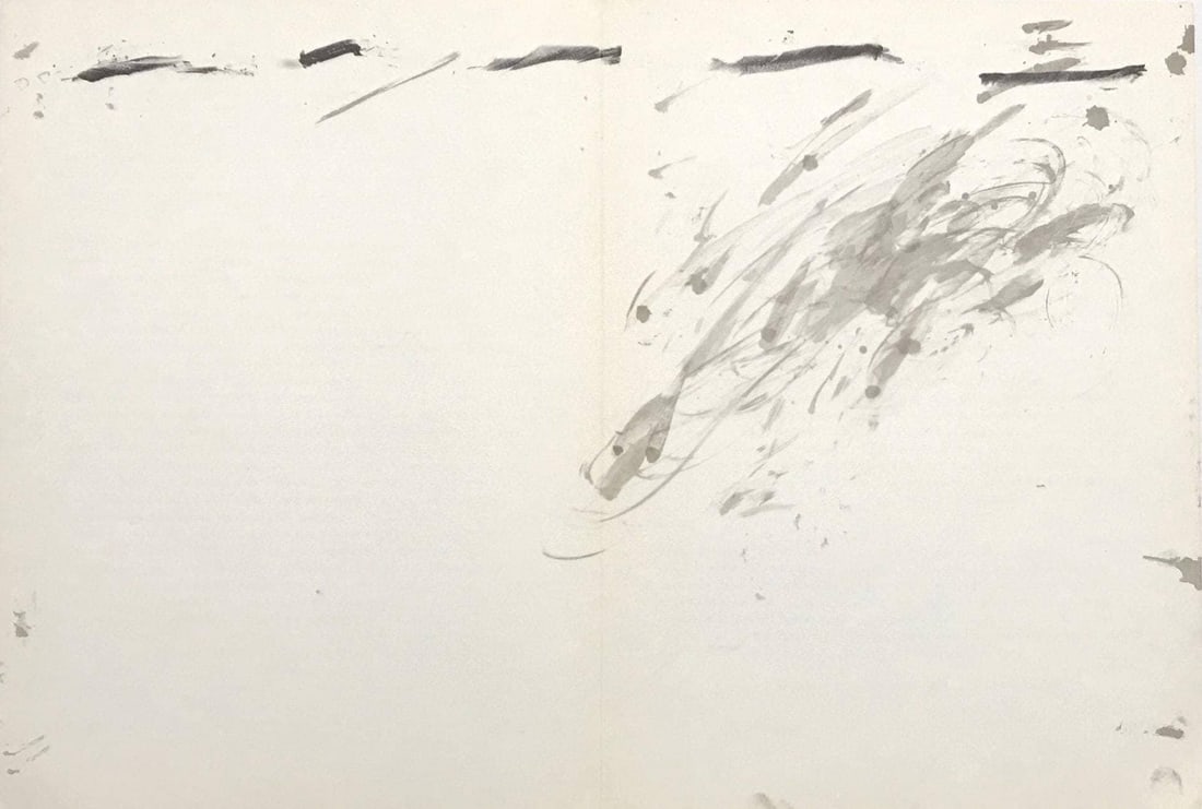 Antoni Tapies, Composition, Derriere le miroir, Limited Edition Lithograph (1 of 4)