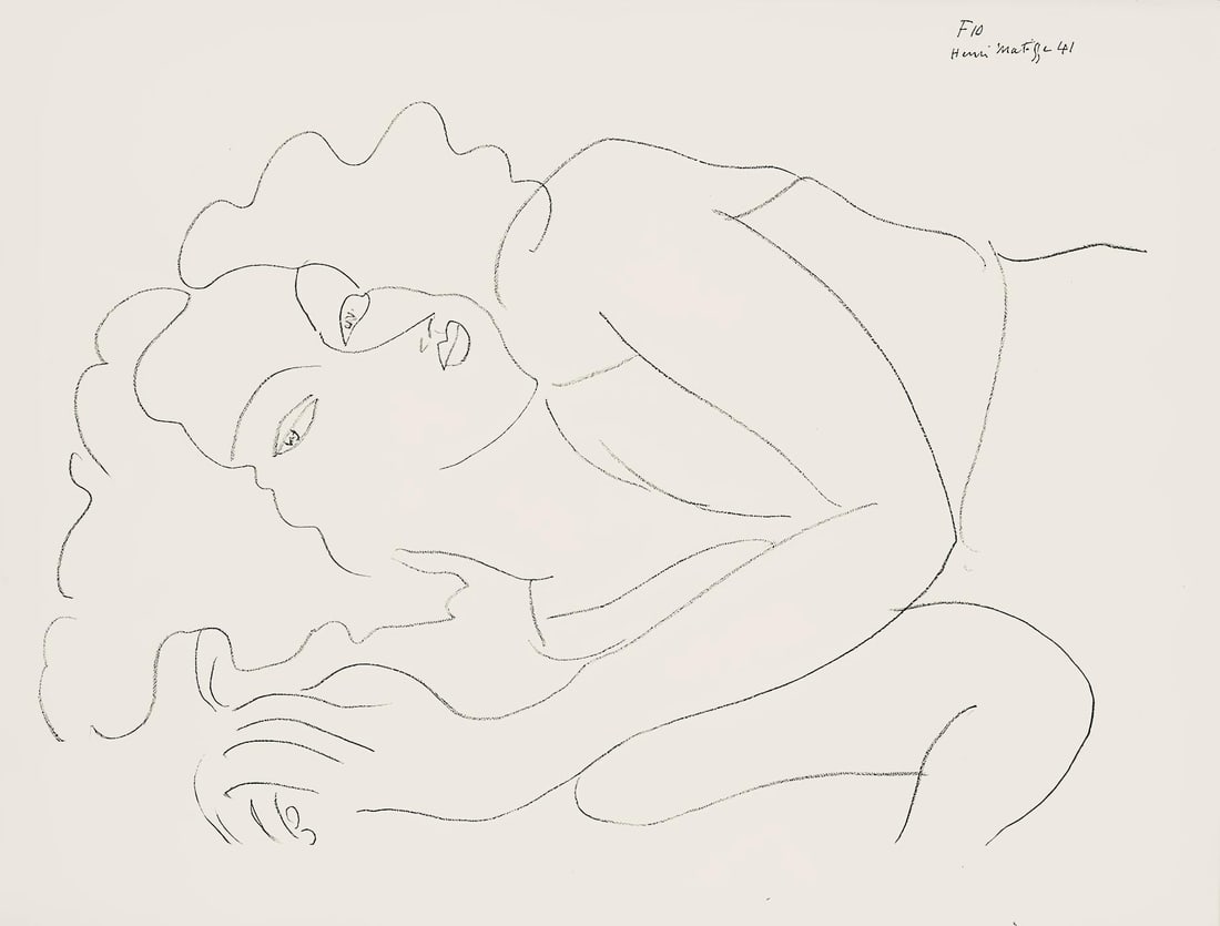Henri Matisse, Serie F, var. 10 (Duthuit 9), Henri Matisse, Dessins, Themes et variations, Limited (1 of 4)