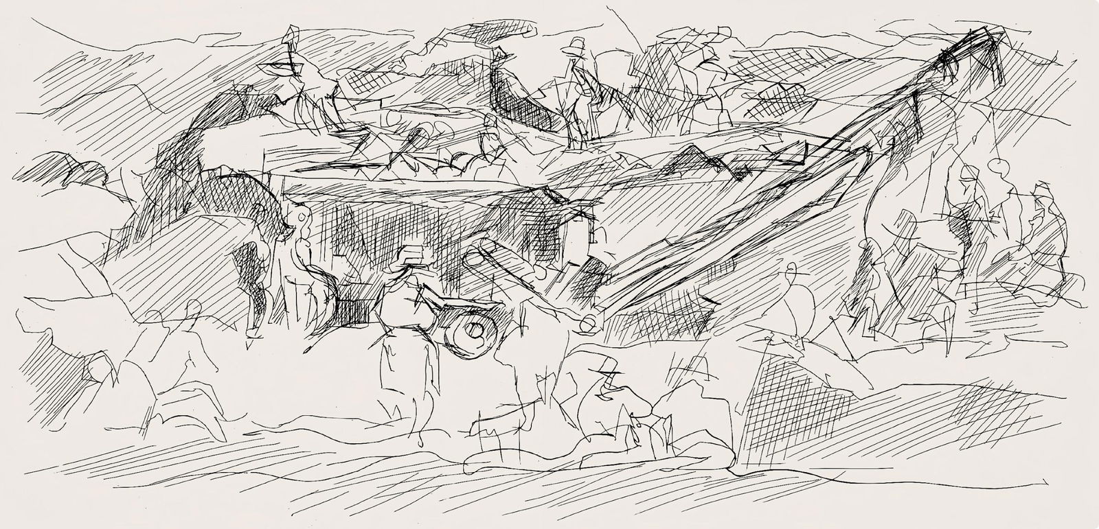 Jacques Villon, Composition (Ginestet/Pouillon 42-64), Hesiode, Les Travaux et les Jours, Limited (1 of 4)