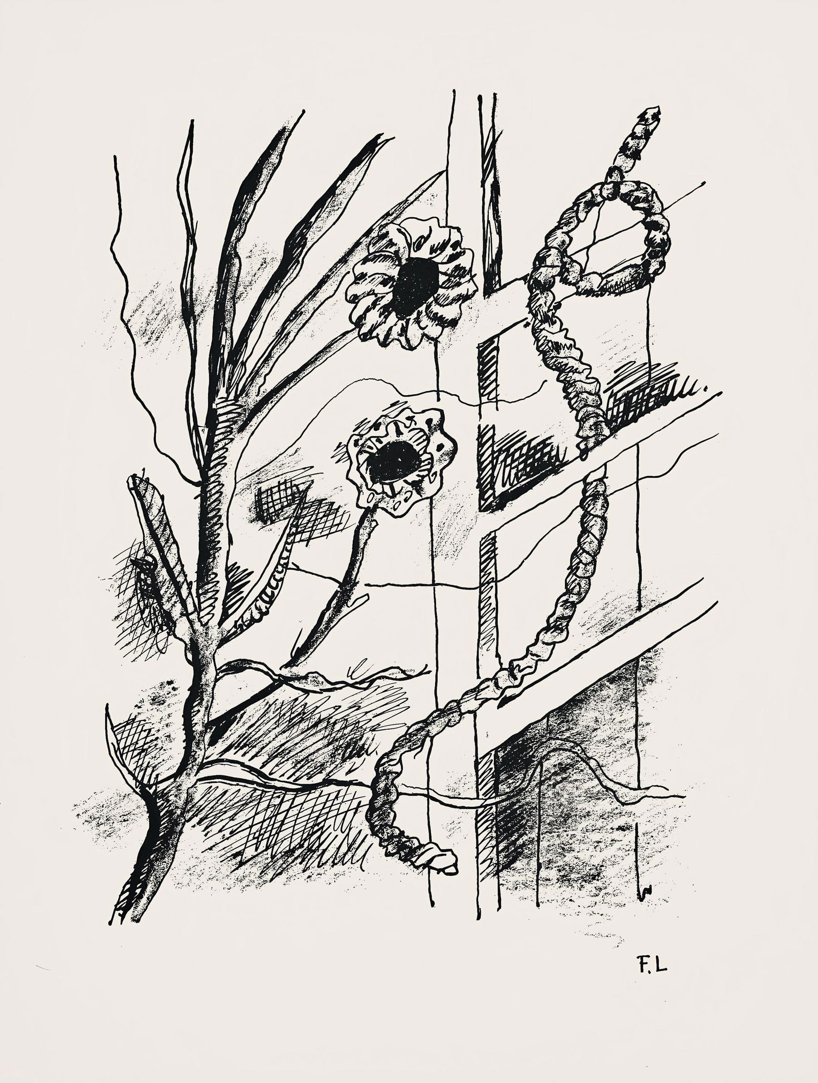 Fernand Leger, Composition (Saphire 24-38), Les Illuminations, Limited Edition Lithograph (1 of 4)