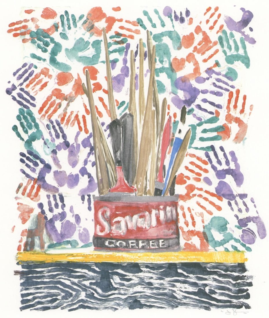 Jasper Johns, Composition, Jasper Johns, 17 Monotypes, Limited Edition Heliogravure (1 of 4)