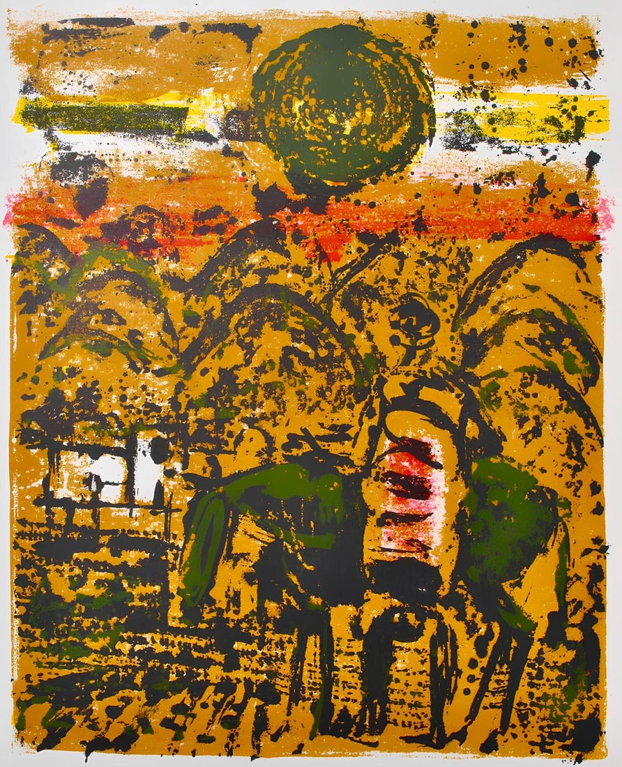 Paul Guiramand, Composition, Œuvres completes d'Albert Camus, Limited Edition Lithograph (1 of 4)