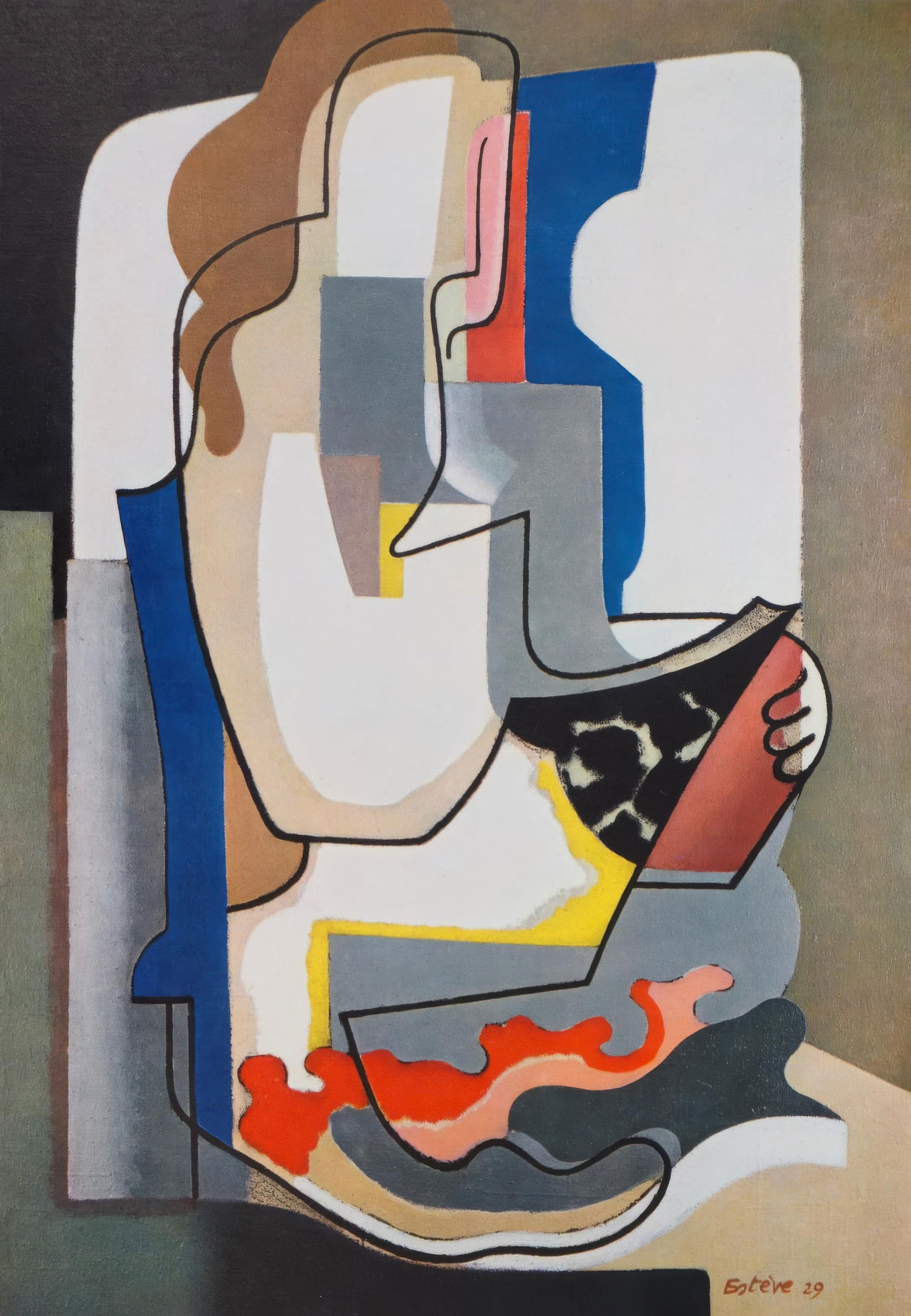 Maurice Esteve, Reader, from Painters of Today, Limited Edition Heliogravure, 1961 (1 of 4)