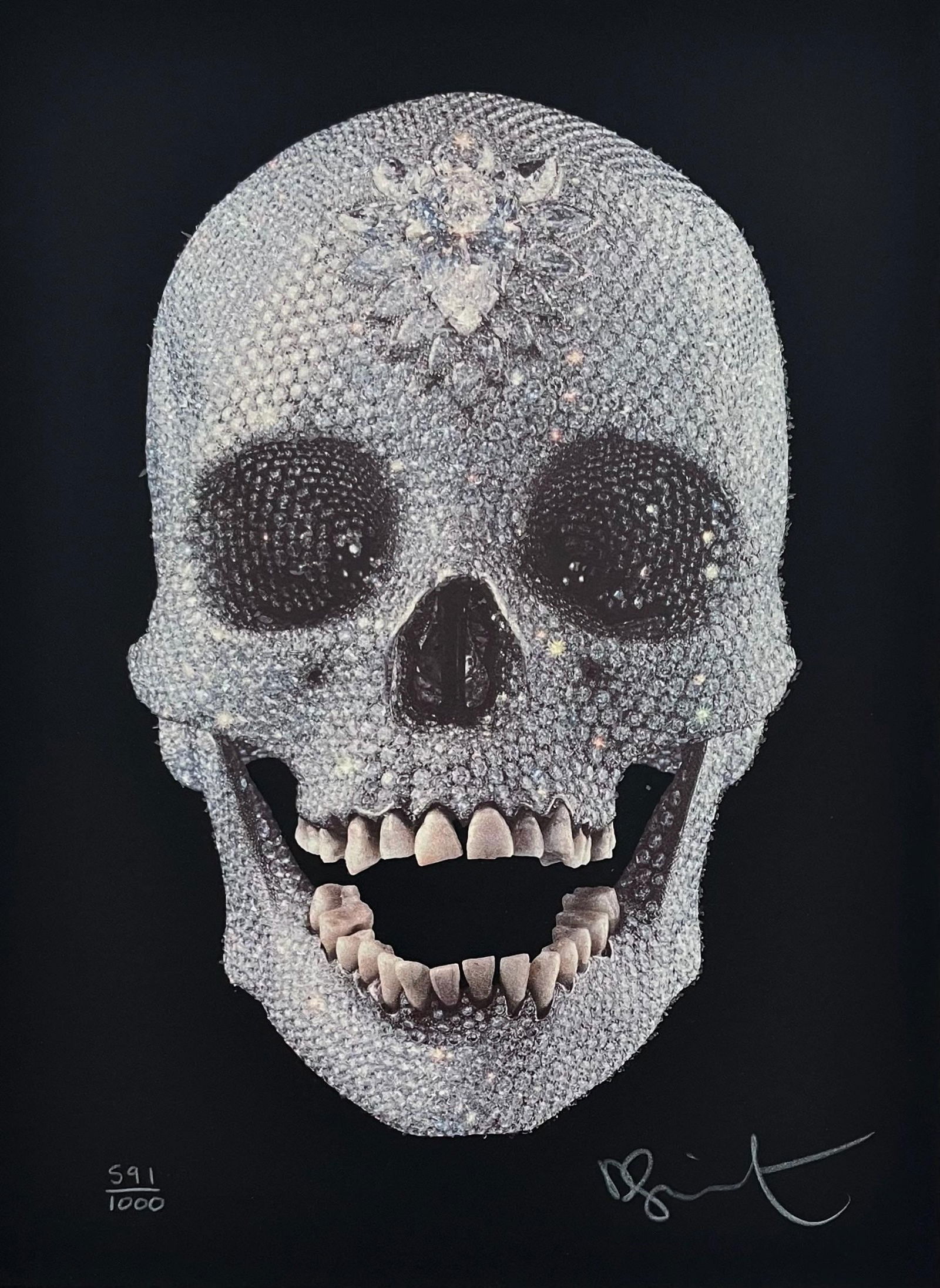 Damien Hirst, For the Love of God, Signed, Limited Edition Silkscreen with Diamond Dust (1 of 4)