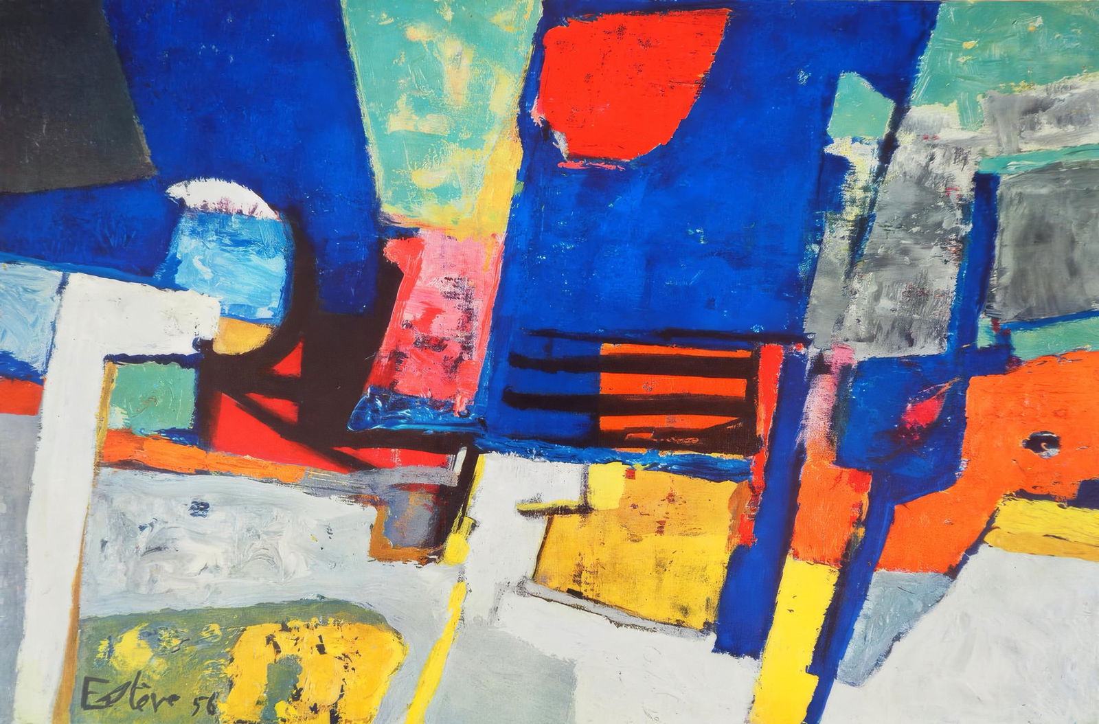 Maurice Esteve, Sioule, from Painters of Today, Limited Edition Heliogravure, 1961 (1 of 4)