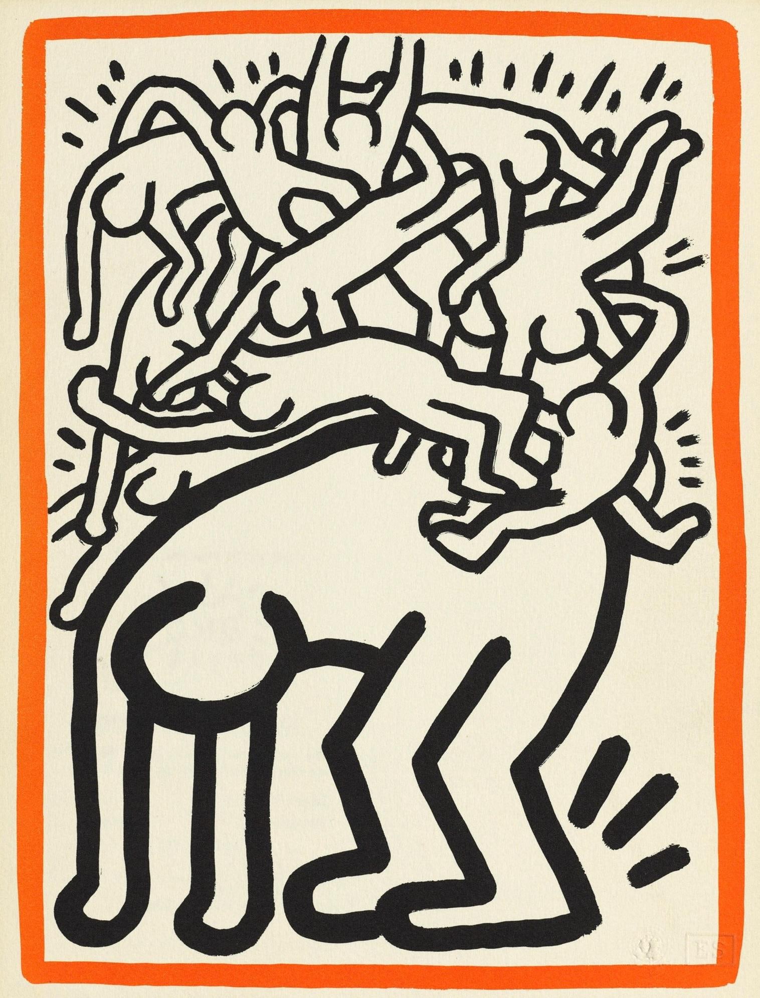 Keith Haring, Fight Aids Worldwide, World Federation of United Nations Associations, Limited Edition (1 of 4)