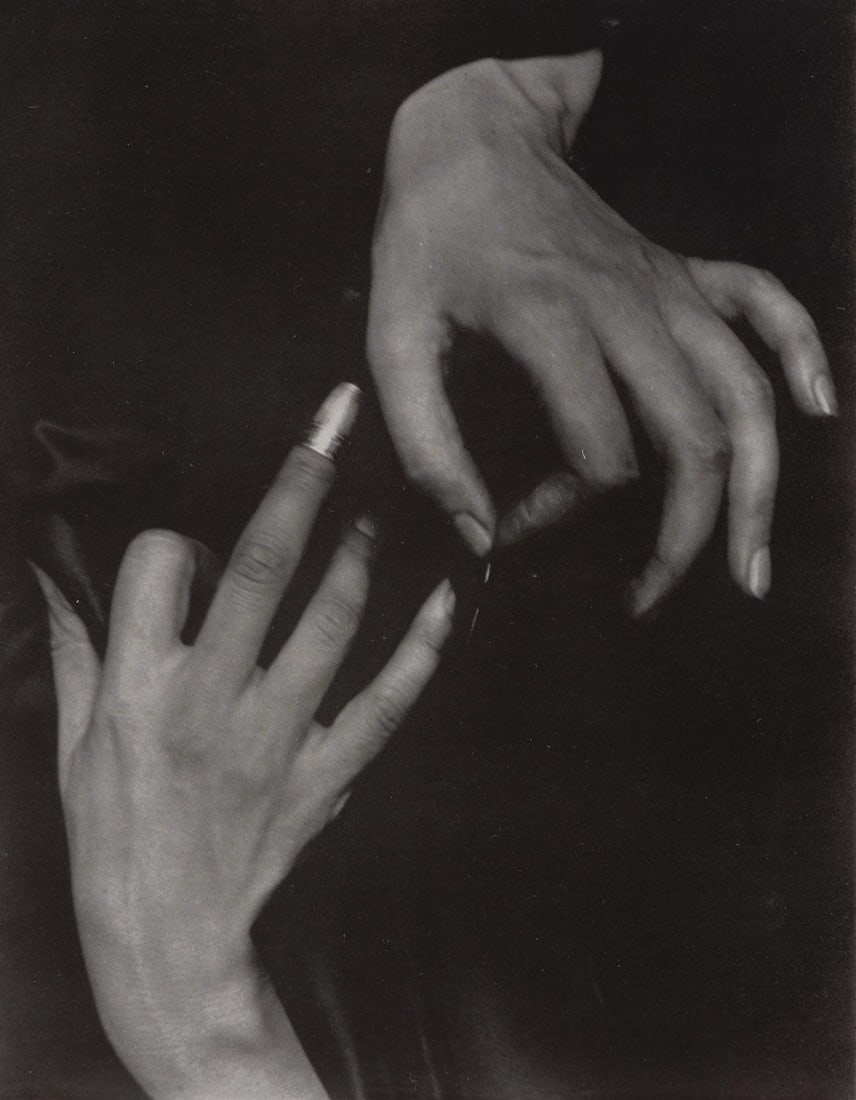 Alfred Stieglitz, Georgia O'Keeffe Hands with Thimble, Alfred Stieglitz Memorial Portfolio (1 of 4)