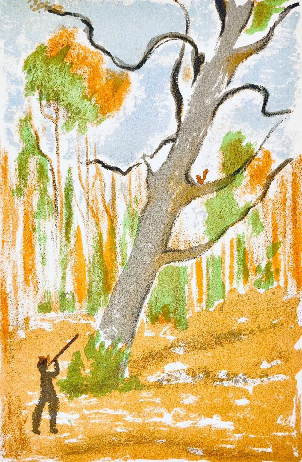 Maurice Mourlot, Composition, de Goupil a Margot, Histoires De Betes, Limited Edition Lithograph (1 of 4)