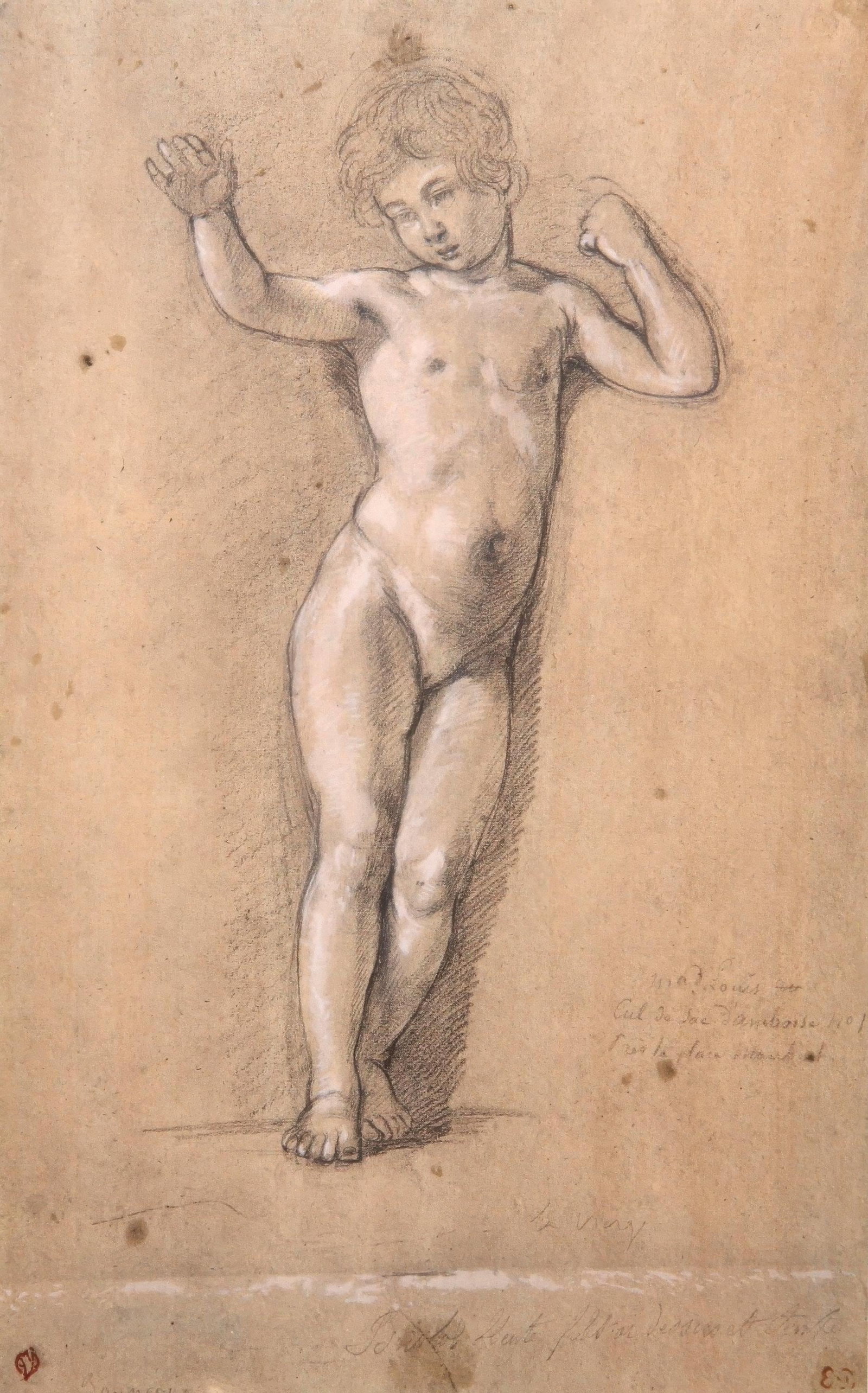 Eugene Delacroix, Nude child, Limited Edition Lithograph and Pochoir, 1968 (1 of 4)