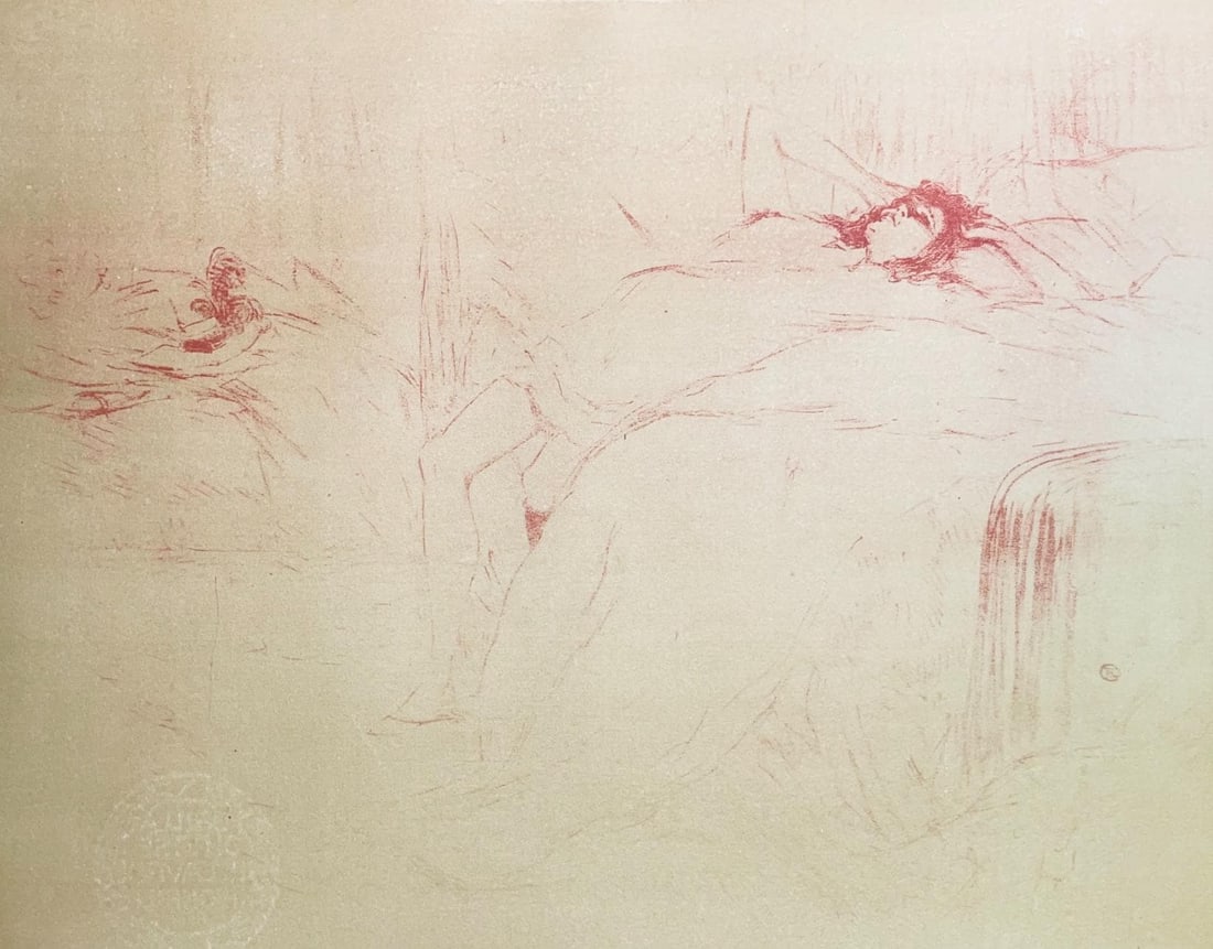 Henri de Toulouse-Lautrec, Composition, Images de Lautrec, 21 Planches en Couleurs, Collezione: Lithograph and stencil on velin Polifilo paper. Paper size: 10.24 x 13.78 inches. Excellent condition. Inscription: Unsigned and unnumbered, as issued. Notes: From the folio, Images de Lautrec, 21 Pla