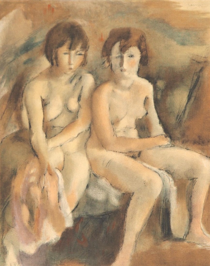Jules Pascin, Deux nus, Pascin, Limited Edition Lithograph (1 of 4)
