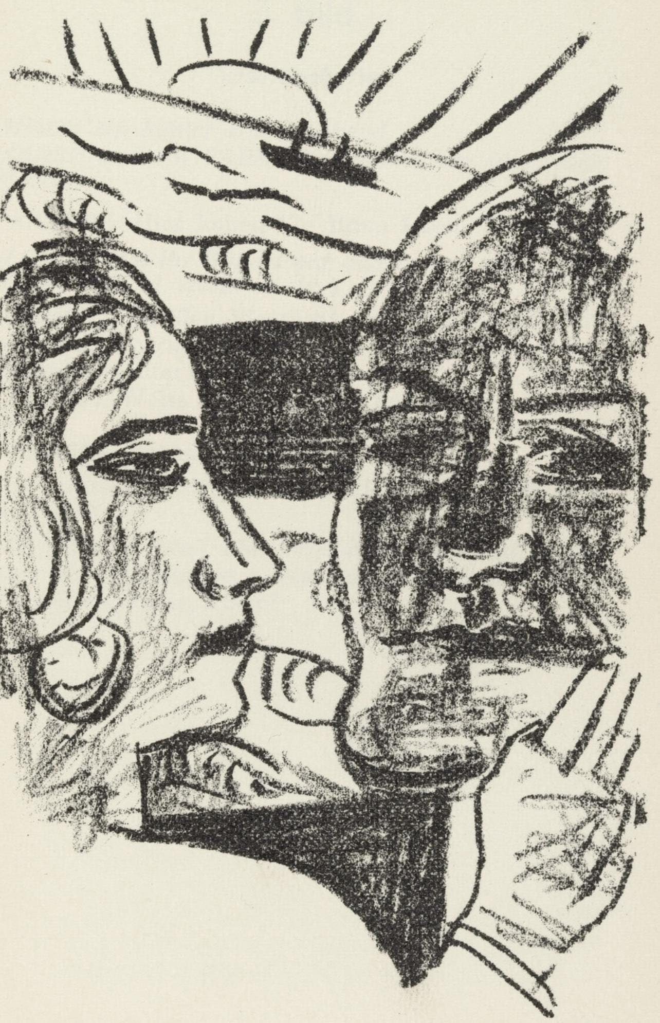 Max Beckmann, Composition (Gallwitz 286; Hofmaier 323-329; Rifkind 150 1-7), Der Mensch ist kein (1 of 4)