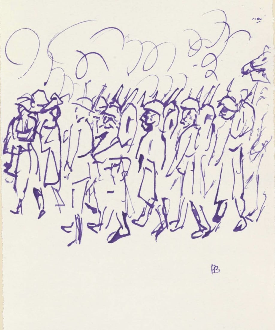 Pierre Bonnard, Composition (Terrasse 54), Pierre Bonnard Correspondences, Limited Edition: Lithograph on velin d'Arches paper, mounted on velin d'Arches supporting sheet, as issued. Inscription: Unsigned and unnumbered. Paper Size: 12 x 8.5 inches. Excellent condition. Notes: From the album