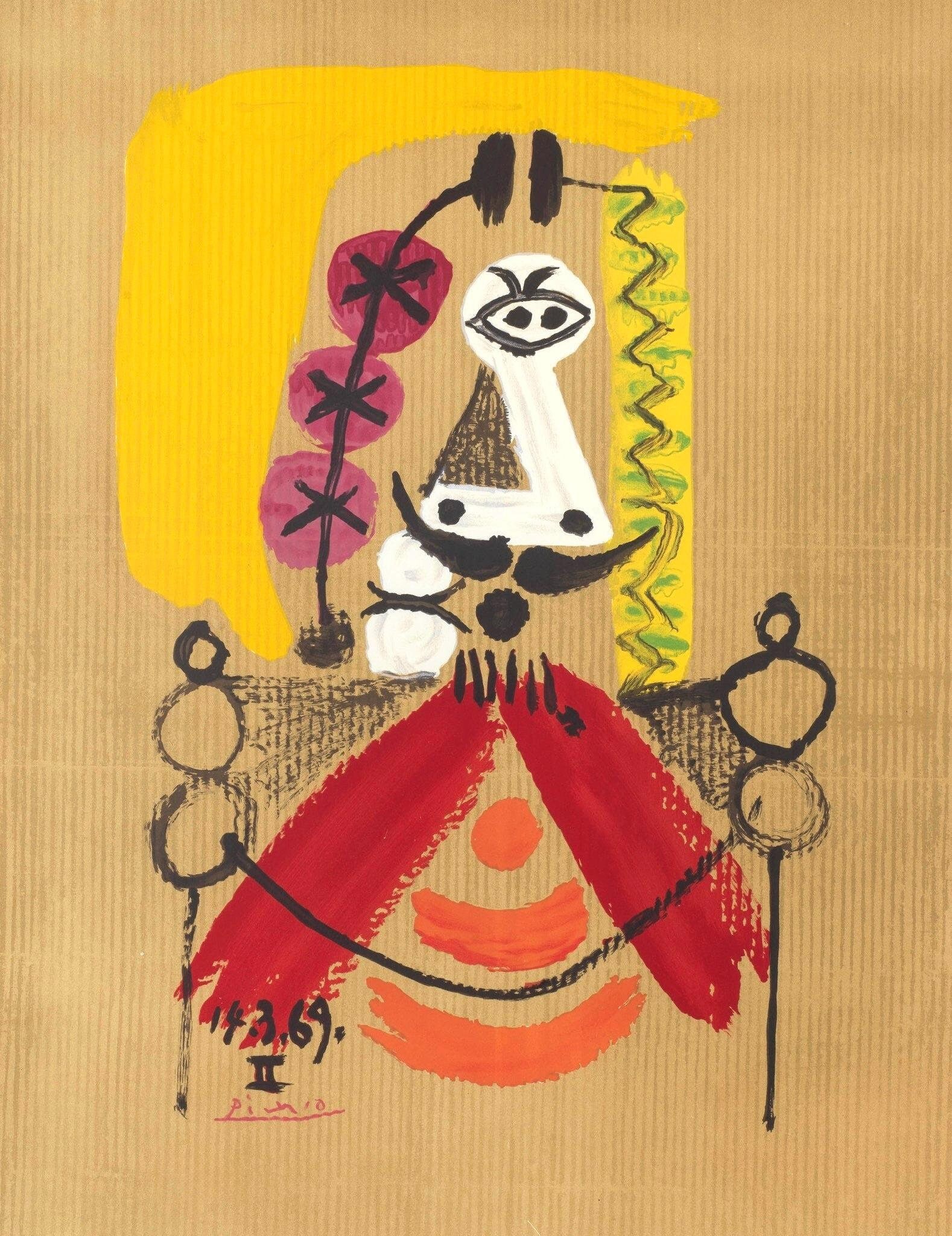 Pablo Picasso, Composition (Orozco 207-261), Vingt-Neuf Portraits Imaginaires, Limited Edition (1 of 4)