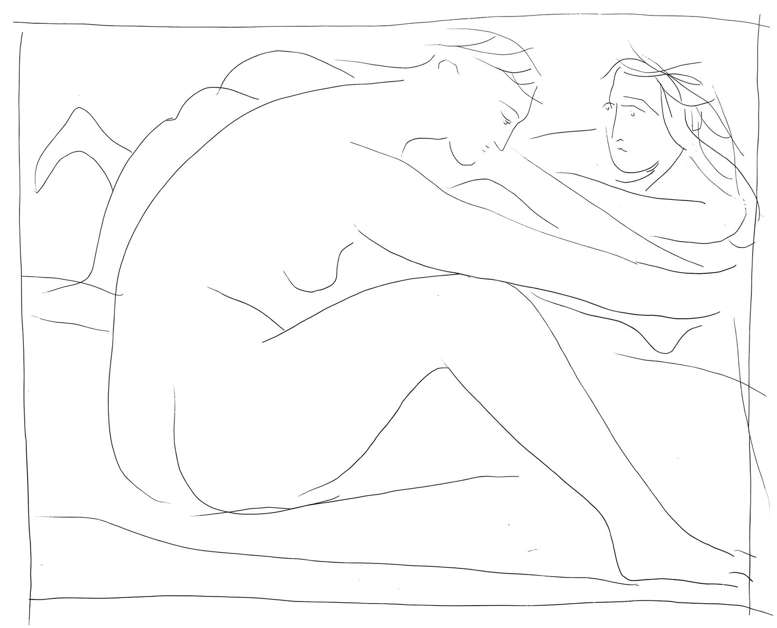 Pablo Picasso, Deux femmes nues, Les Metamorphoses, Limited Edition Lithograph (1 of 4)