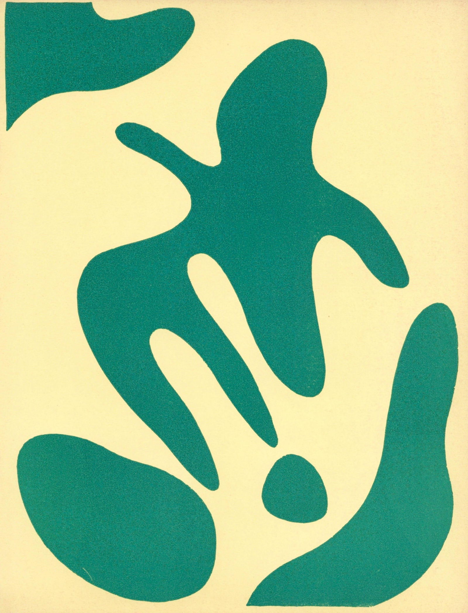 Hans Jean Arp, Constellations, Societe internationale d'art XXe siecle, Limited Edition Woodcut: Woodcut on velin paper. Paper Size: 12.4 x 9.65 inches. Inscription: Unsigned and unnumbered, as issued. Notes: From the album, XXe siecle, Chroniques du jour, 13 rue Valette (5e), Directeur G. di San