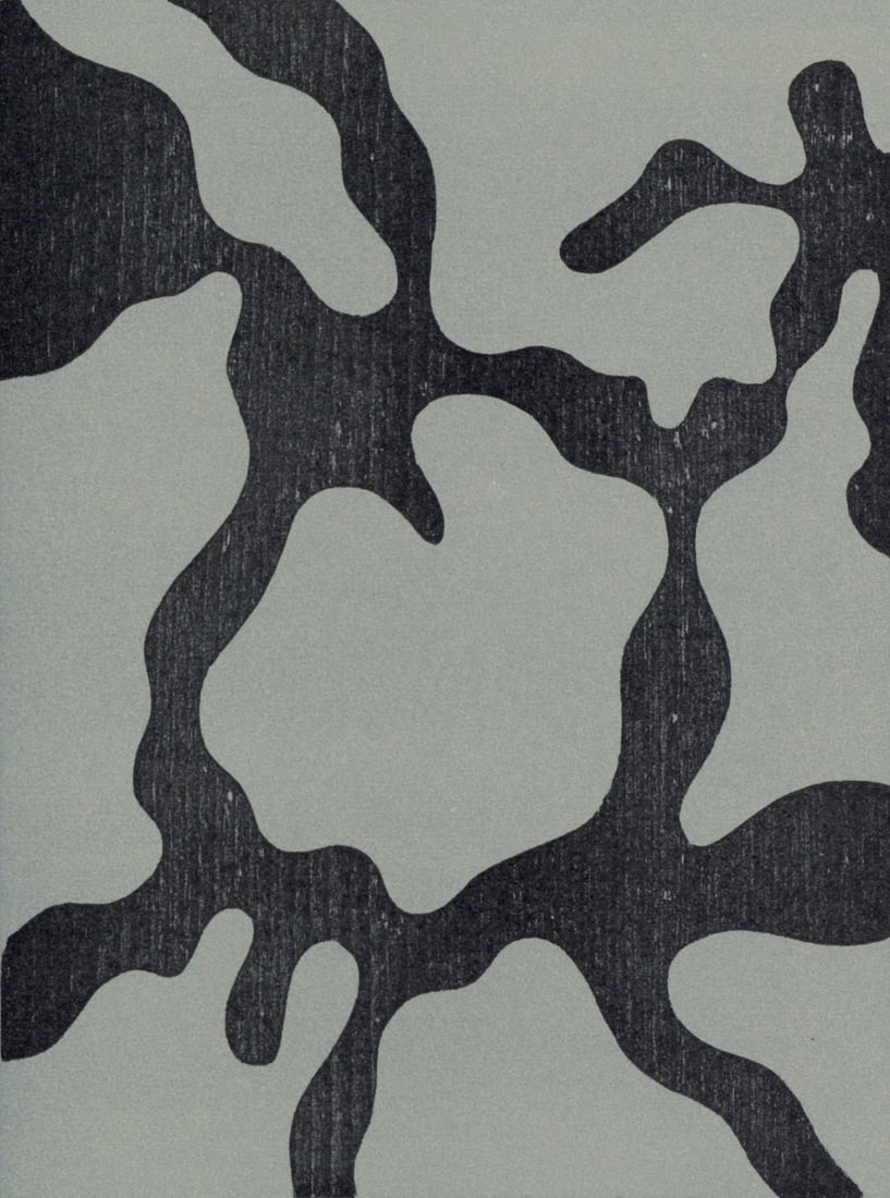 Hans Jean Arp, Composition, XXe siecle, Limited Edition Woodcut (1 of 4)