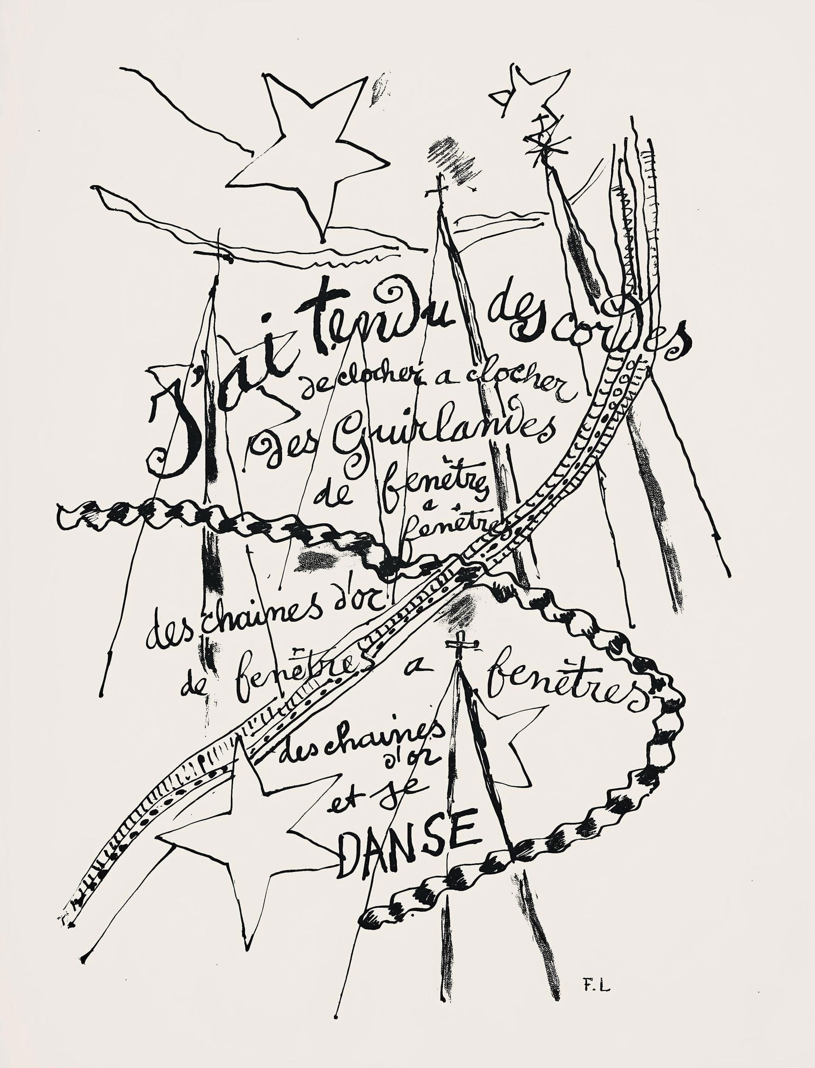 Fernand Leger, Composition (Saphire 24-38), Les Illuminations, Limited Edition Lithograph (1 of 4)