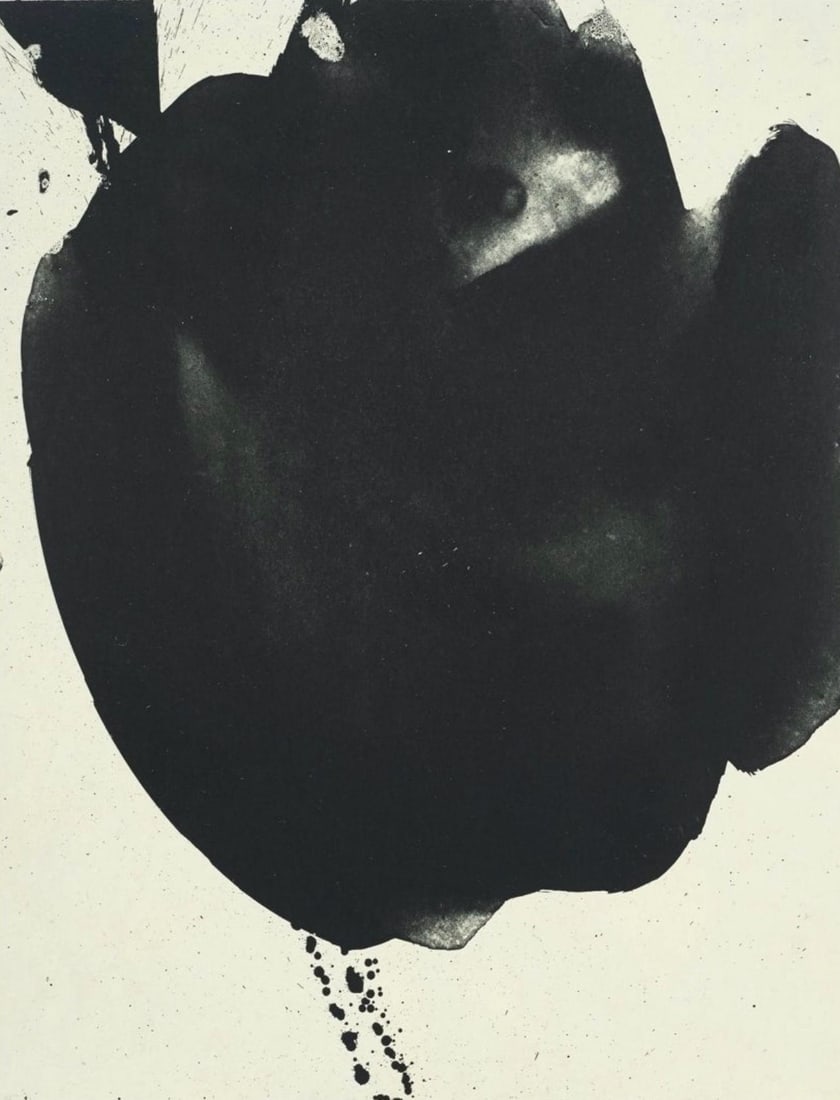 Robert Motherwell, Nocturne VI (Belknap 354-380; Engberg/Banach 415-441), Three Poems, Limited (1 of 4)