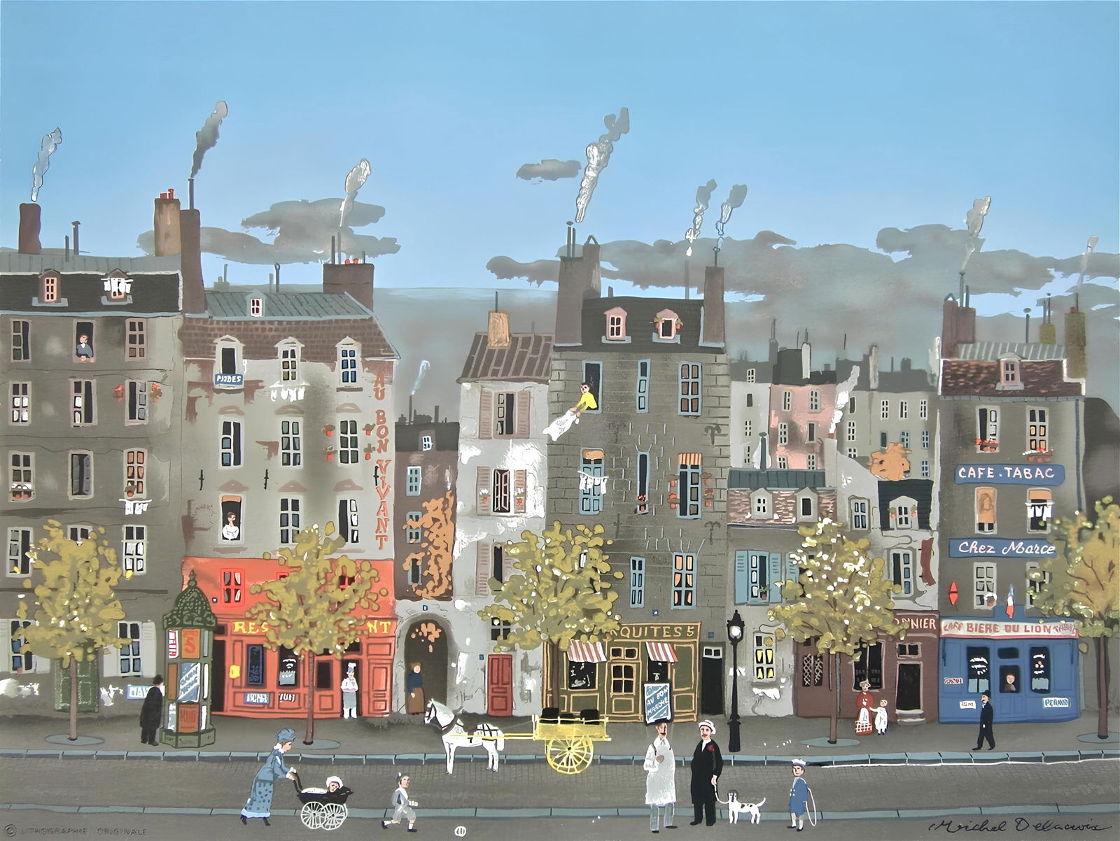 Michel Delacroix, Au Bon Vivant, Limited Edition Lithograph (1 of 4)