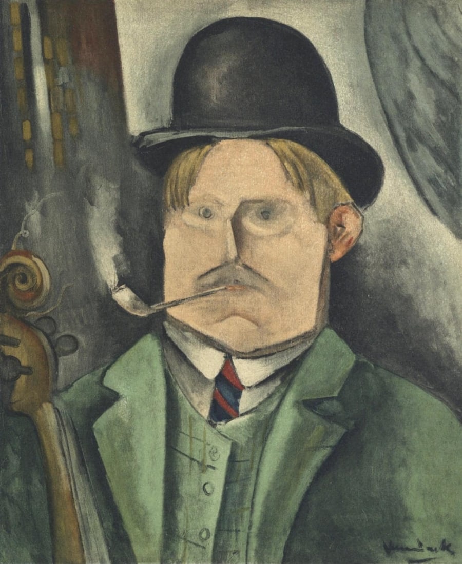 Maurice de Vlaminck, Portrait de l'Artiste, Vlaminck, Signed, Limited Edition Lithograph (1 of 4)