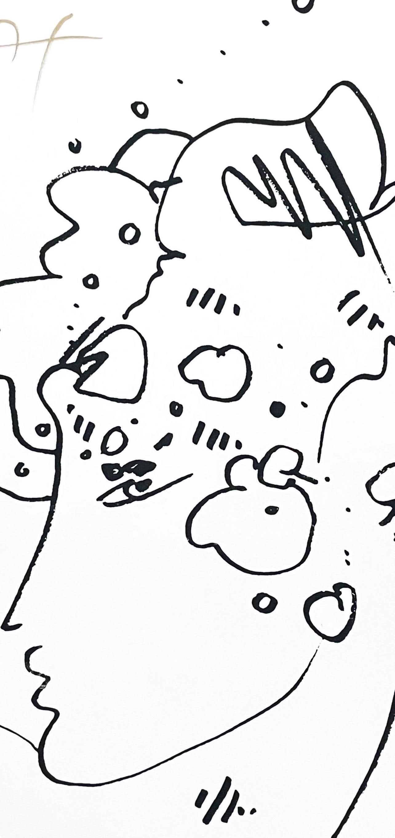 Peter Max, Lady Profile, Hand Signed, Monotype Silkscreen - 4