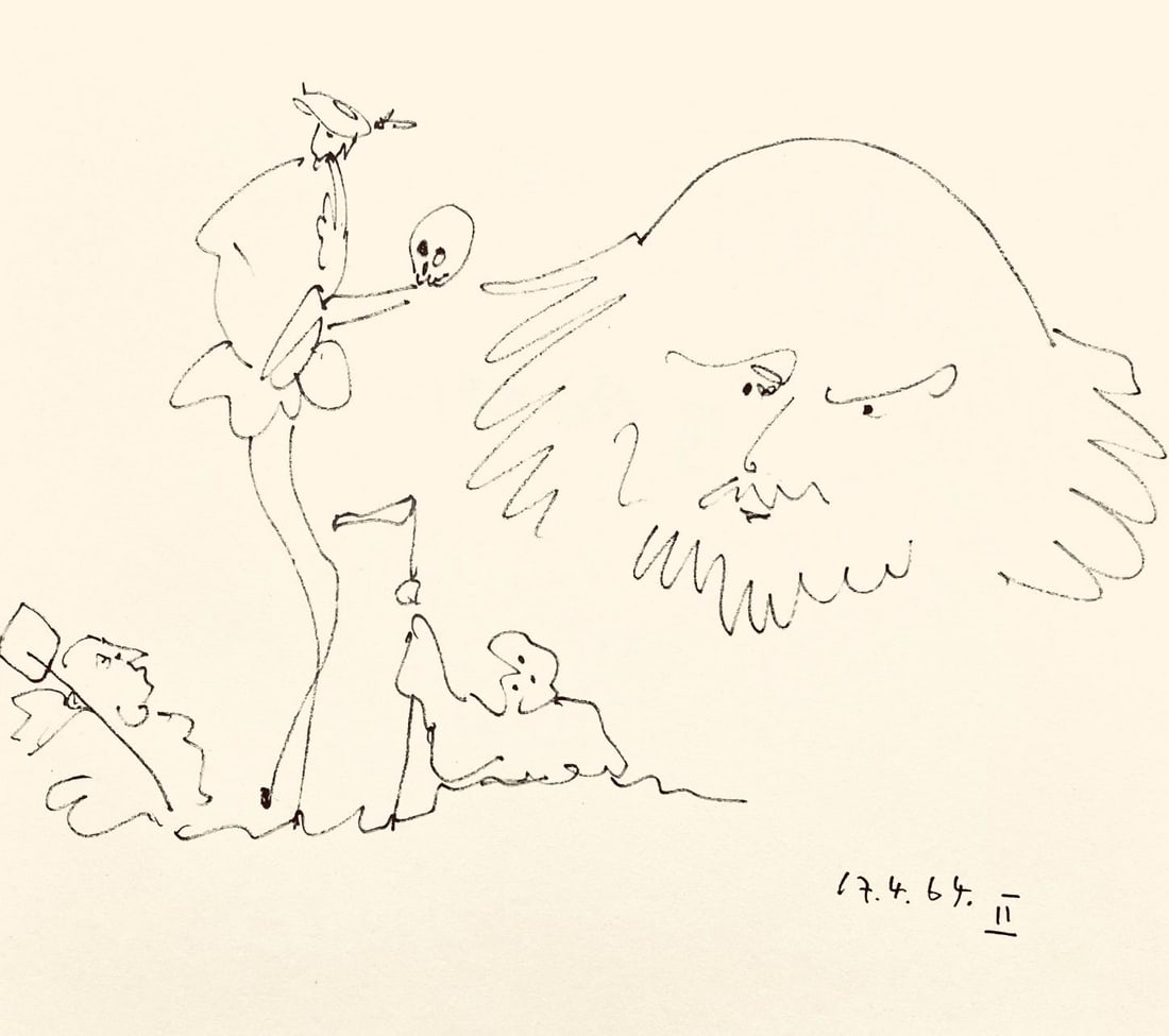 Pablo Picasso, Shakespeare II (Bloch 1197), Picasso-Aragon Shakespeare, Limited Edition Lithograph (1 of 4)